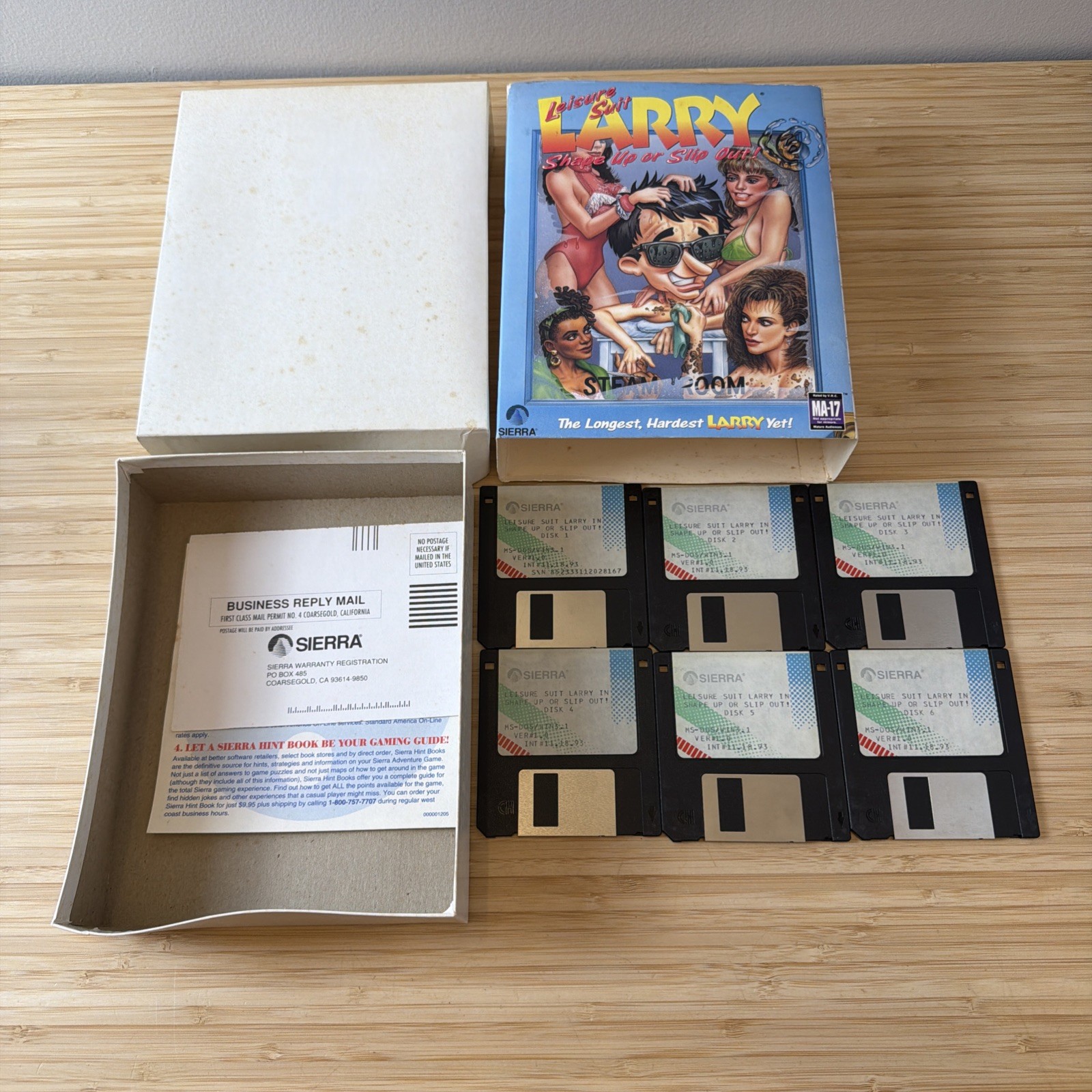 Leisure Suit Larry 6 Shape Up or Slip Out Macintosh Color 1993 Sierra 3.5 Incomp