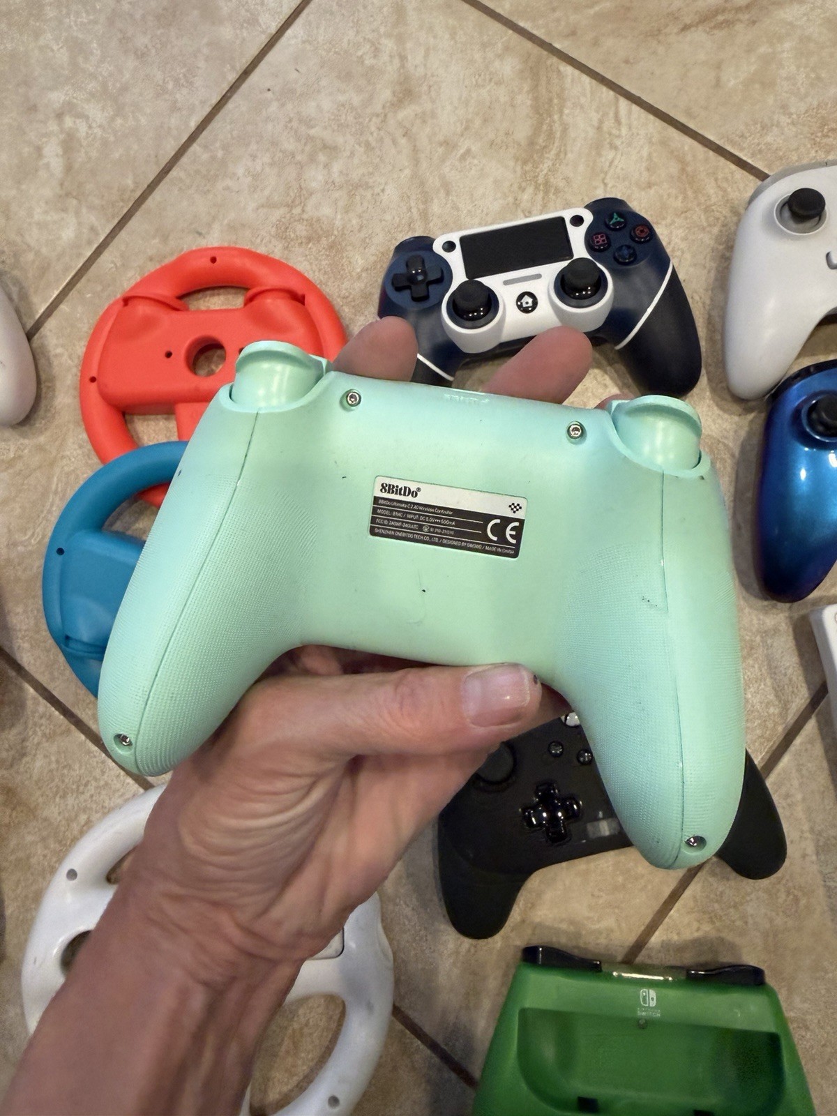 Lot Of 14 Xbox, Wii, Switch Controllers Various Colors Controllers PARTS ONLY