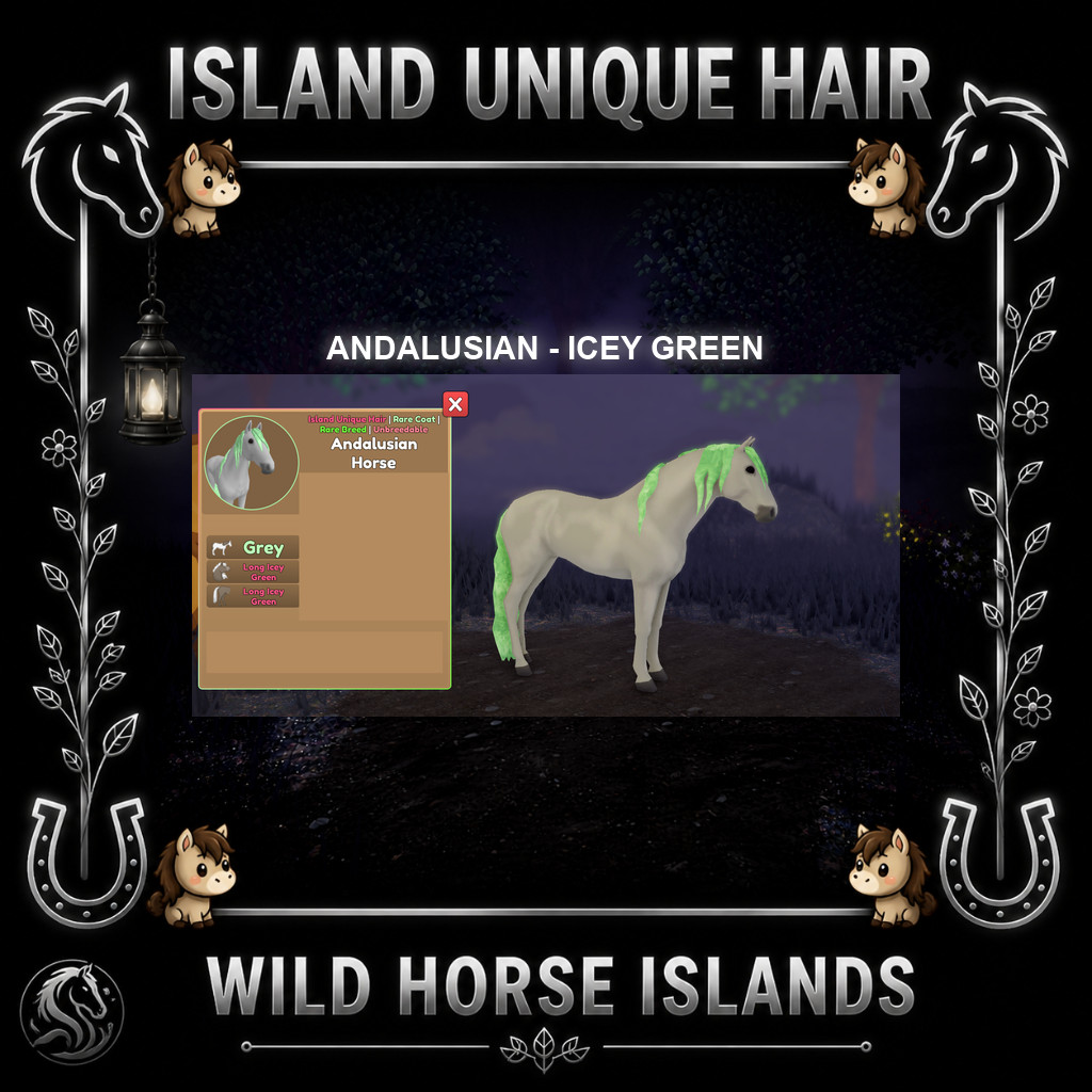 Wild Horse Islands – Andalusian Rcs Horse IUH Island Unique Hair Choose Hair