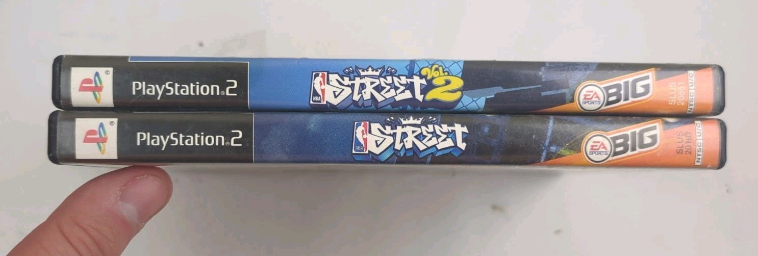 NBA Street Vol. 1 & 2 PlayStation 2 PS2 2 Game Basketball Bundle Lot NO MANUALS