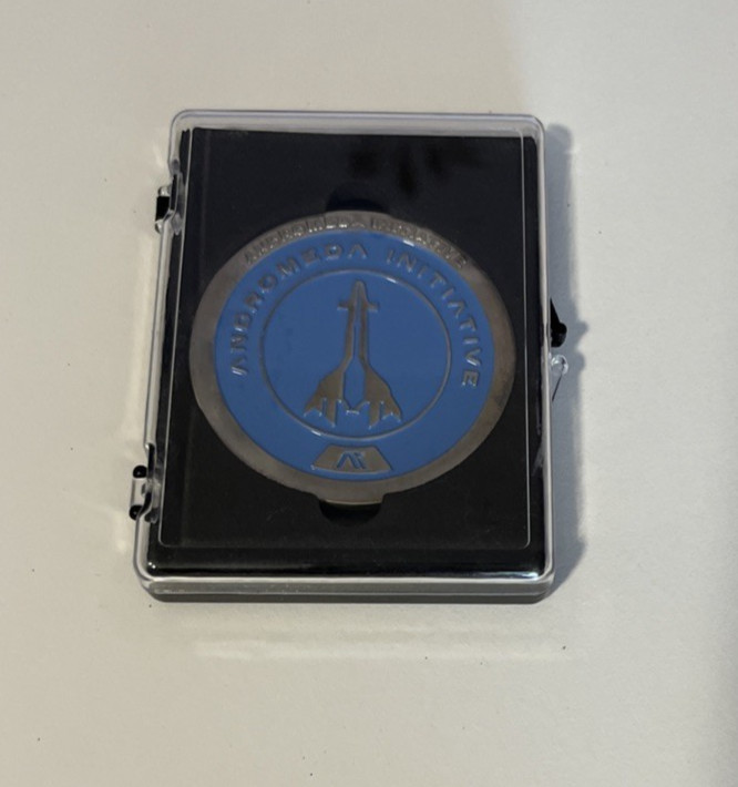 Andromeda Initiative Pathfinder – Enamelled Medallion – Base Metal 2.5″ Diameter