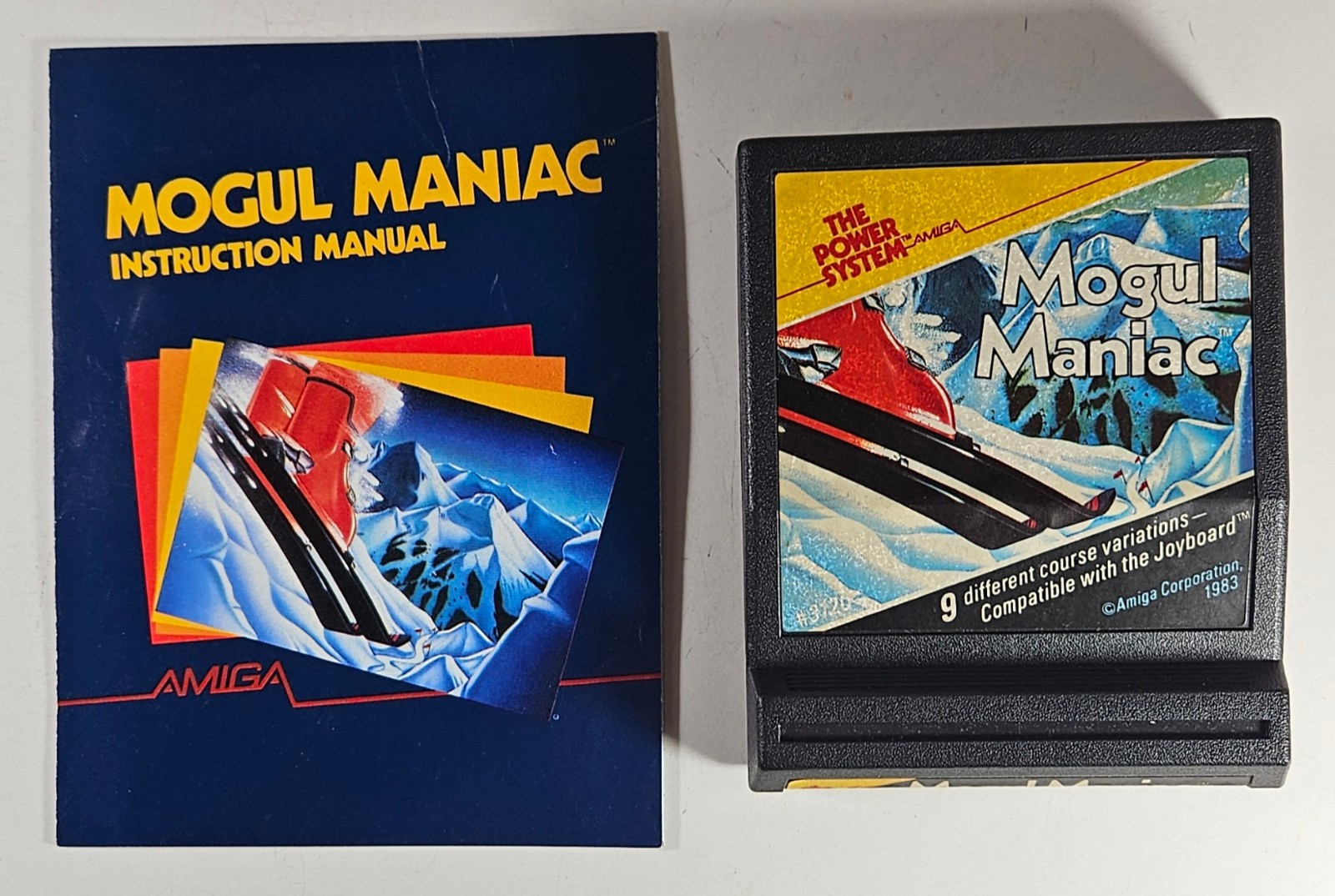 Atari 2600 Mogul Maniac with Manual – 1983 Amiga Corporation – Tested and Works