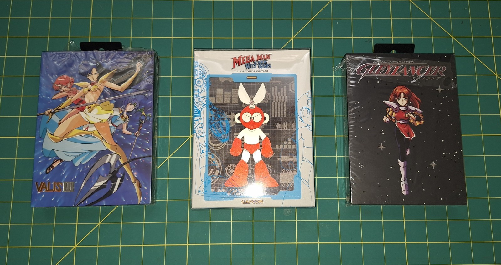 Sega Genesis Retro-Bit 3 Game Lot Mint Valis III, Gleylancer, Megaman Wily Wars