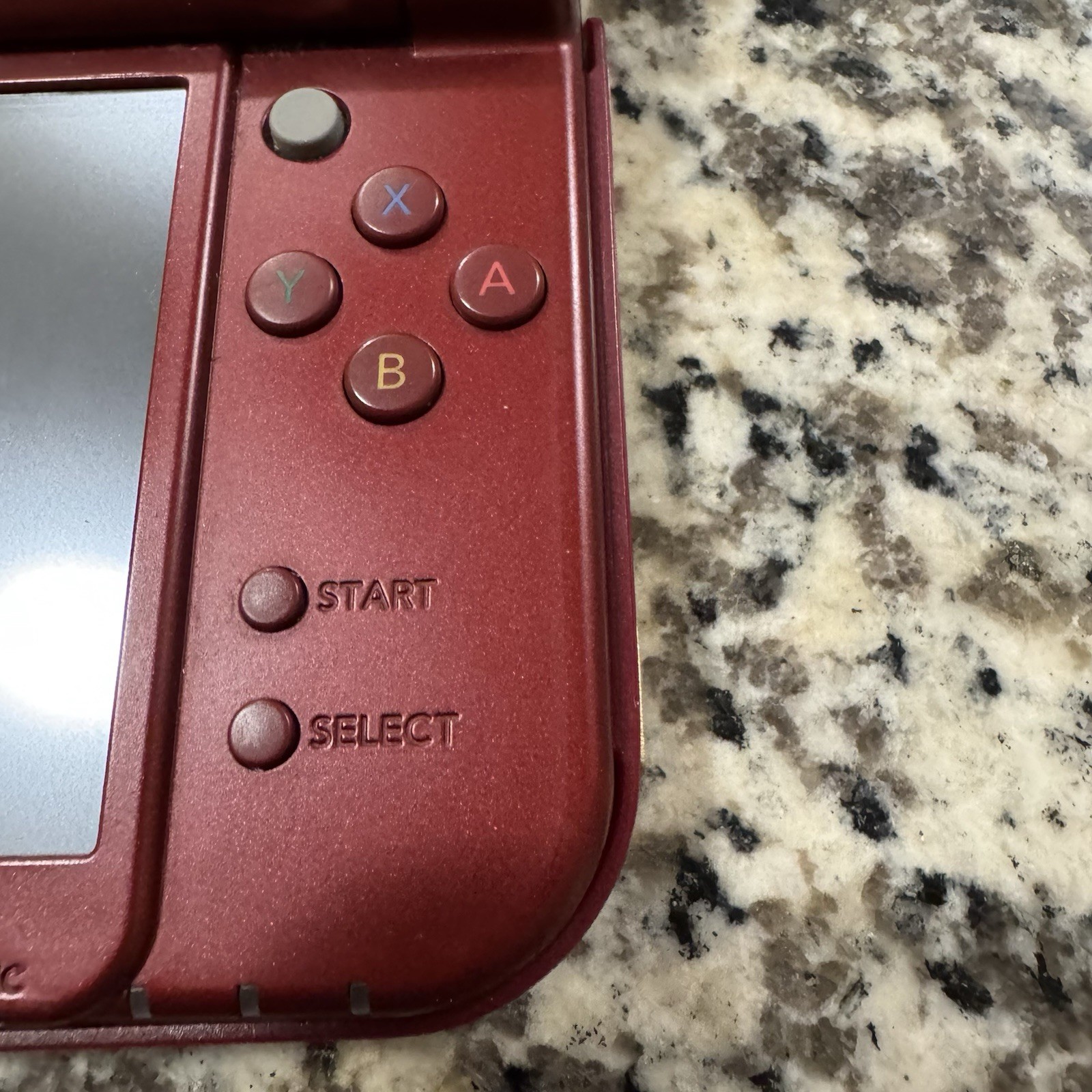Double IPS New Nintendo 3DSLL W/ Loopy Capture Card, Metallic Red & Metal Shell