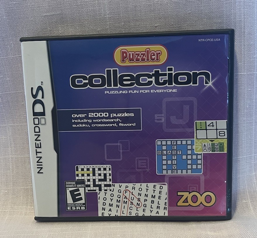 Nintendo DS Game Puzzler Collection Fun for Everyone Wordsearch Sudoku Crossword