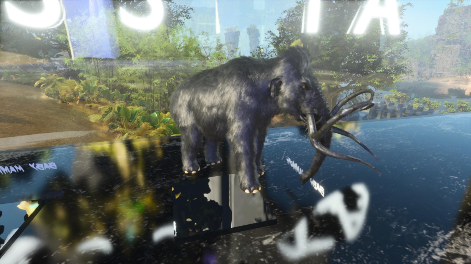 ARK ASCENDED PVE OFFICIAL PAIR BABY MAMMOTH BLACK ID 79 TOP STATUS PC/XBOX/PS5