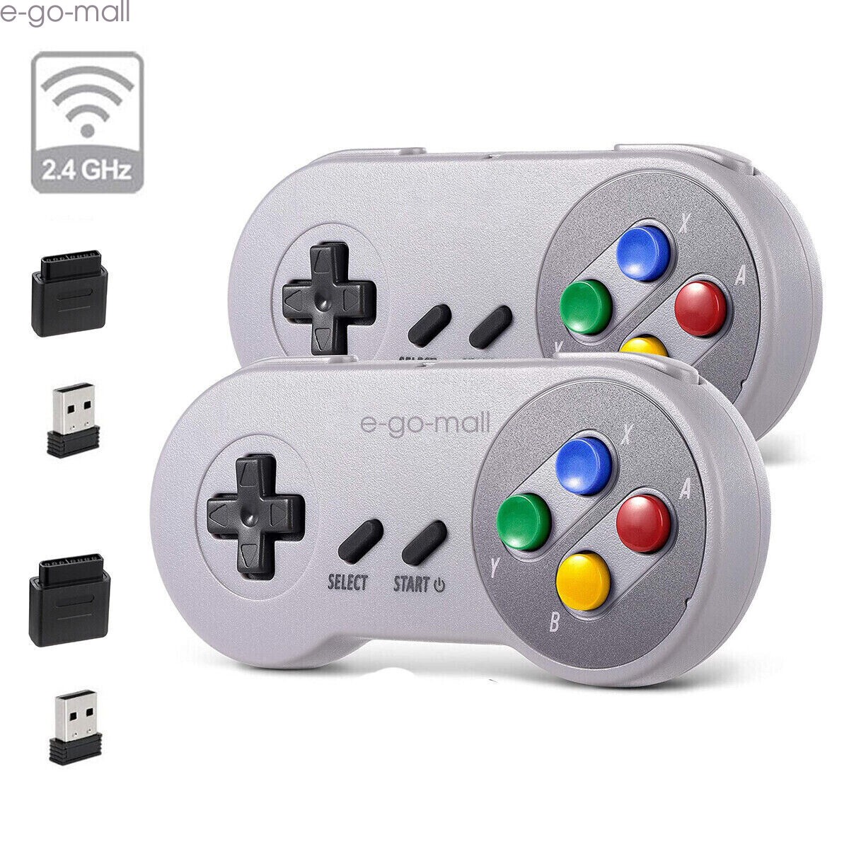 Wireless Super Nintendo SNES System Gamepad Replacement Controller/USB For PC