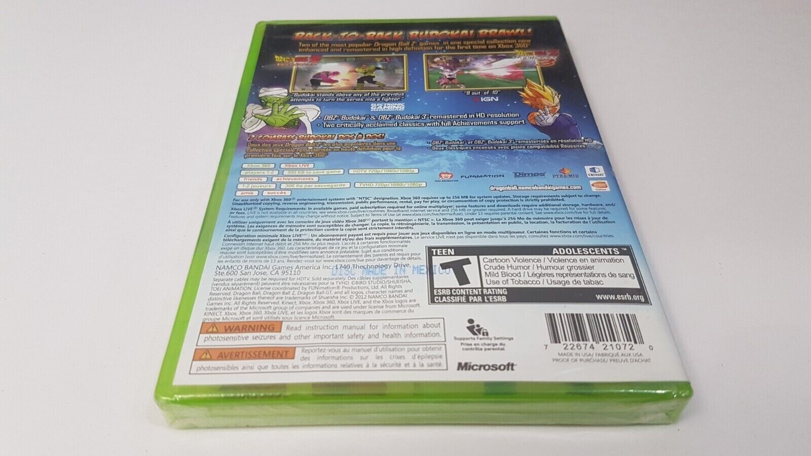 Dragon Ball Z: Budokai HD Collection [Xbox 360] [2012] [Brand New!]