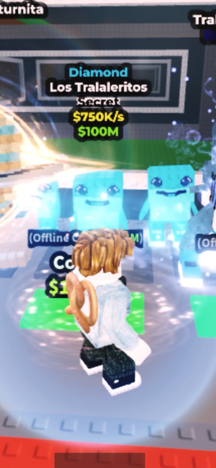 Diamond Los Tralaleritos Steal A Brain Rot -Roblox