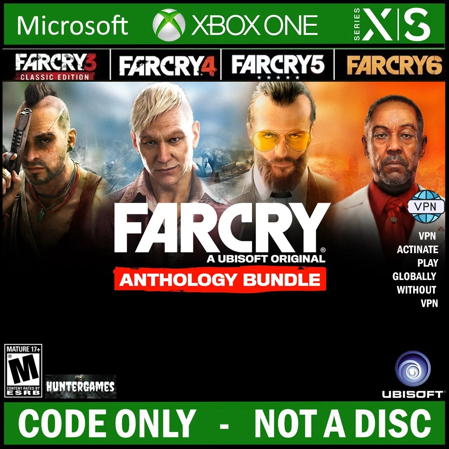 Far Cry Anthology Bundle (Far Cry 3/4/5/6) Xbox One, X|S KEY ARGENTINA ✅ VPN WW