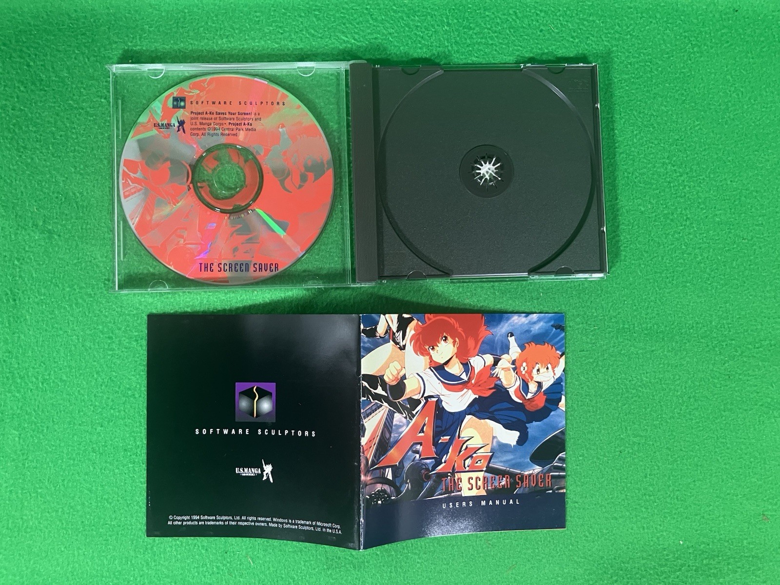Project A-Ko PC Screen Saver – Big Box CD Anime Software – U.S. Manga – WIN/MAC