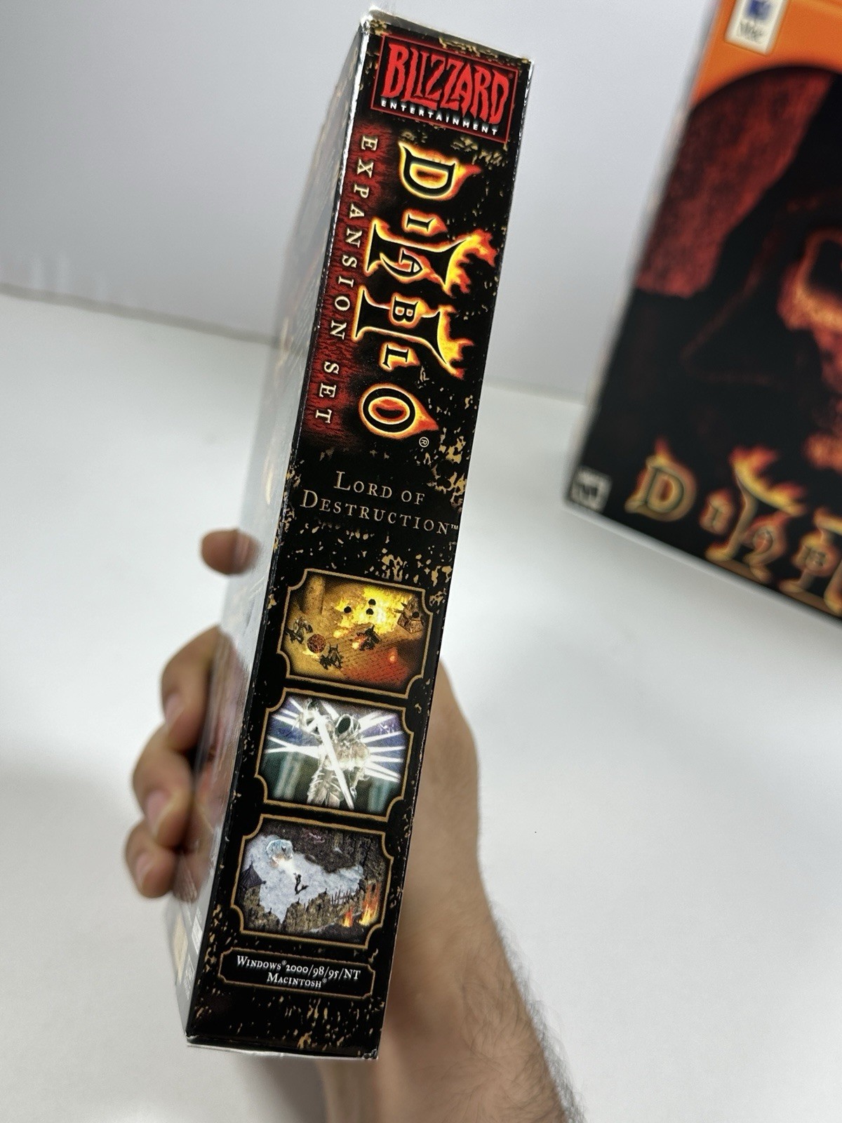 Diablo 2 and Lord of Destruction Expansion Box PC ROM Video Games Complete