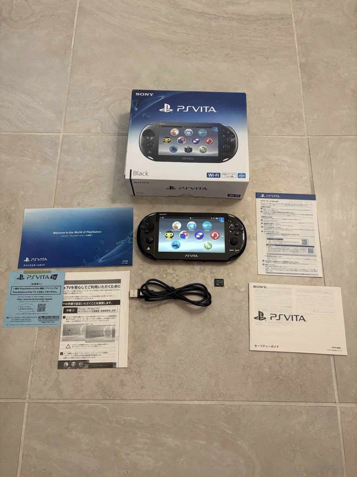 Sony PS Vita PCH-2000 Complete In Box – Black 8GB Very Good Condition