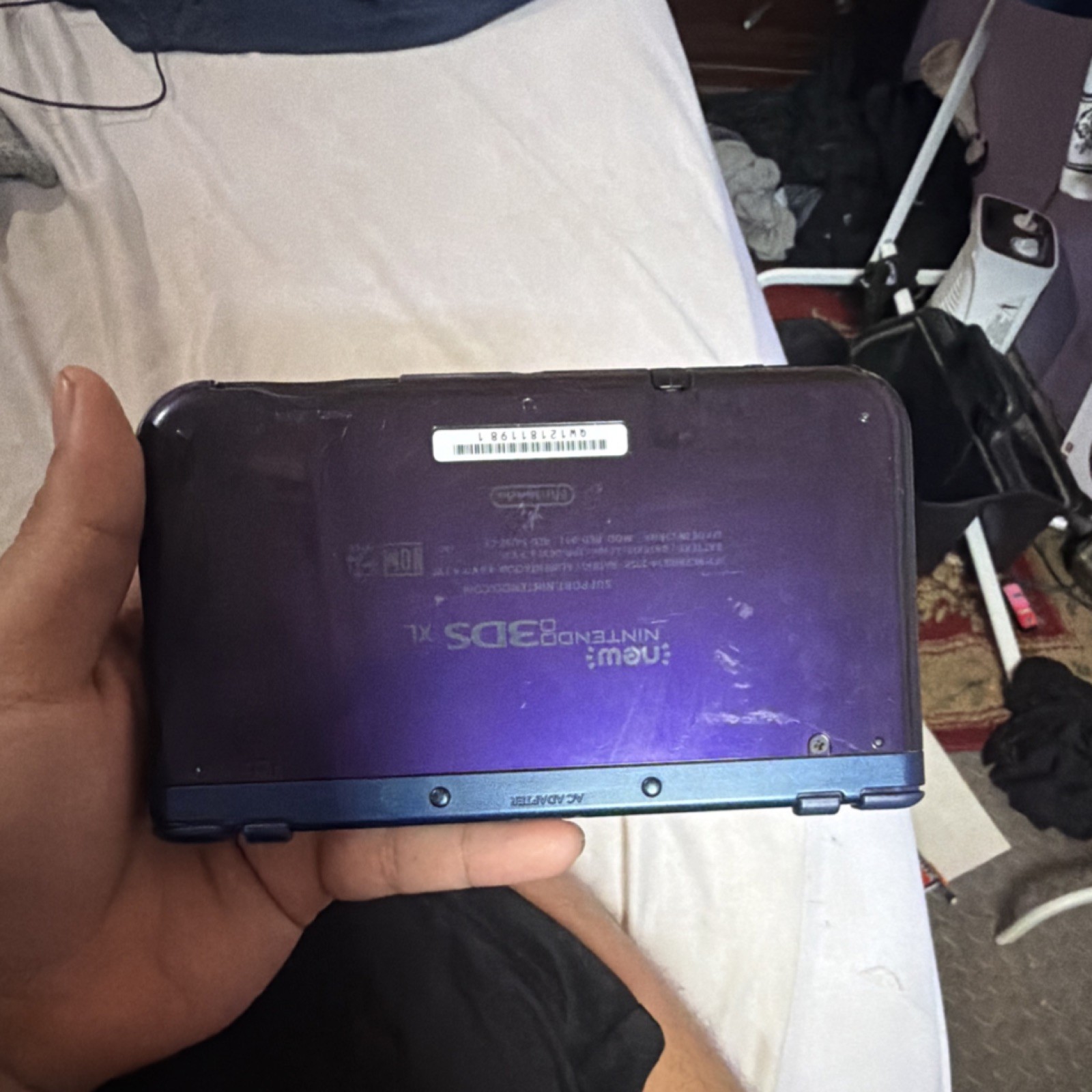 Nintendo 3DS XL Handheld System Purple 3D Capability 4GB Region Free