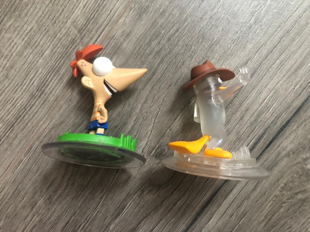 Disney Infinity Phineas and Ferb Character Figures Lot Agent P Perry