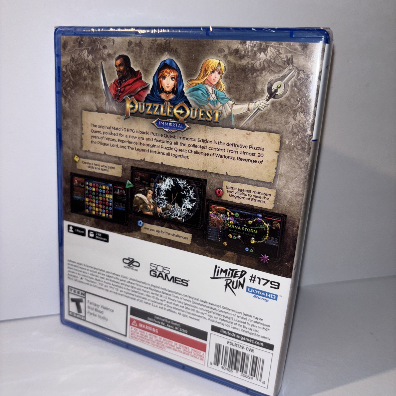 IN HAND! PUZZLE QUEST LIMITED RUN GAMES PS5 U.S. ESRB BRAND NEW!