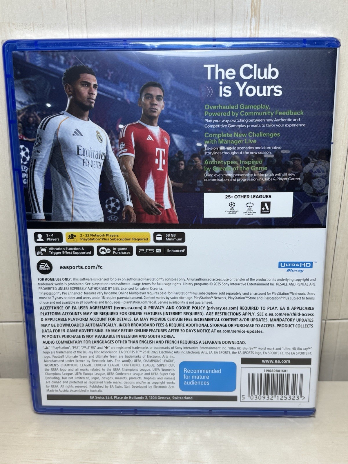 EA Sports FC 25 PS5 Game PAL Region 4 Football Soccer 2025 M Rated New Sealed