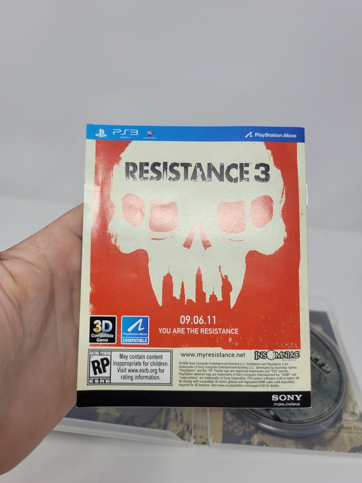 Resistance 1 + 2 + 3 Sony PlayStation 3 Complete Tested Free US Ship See Store!