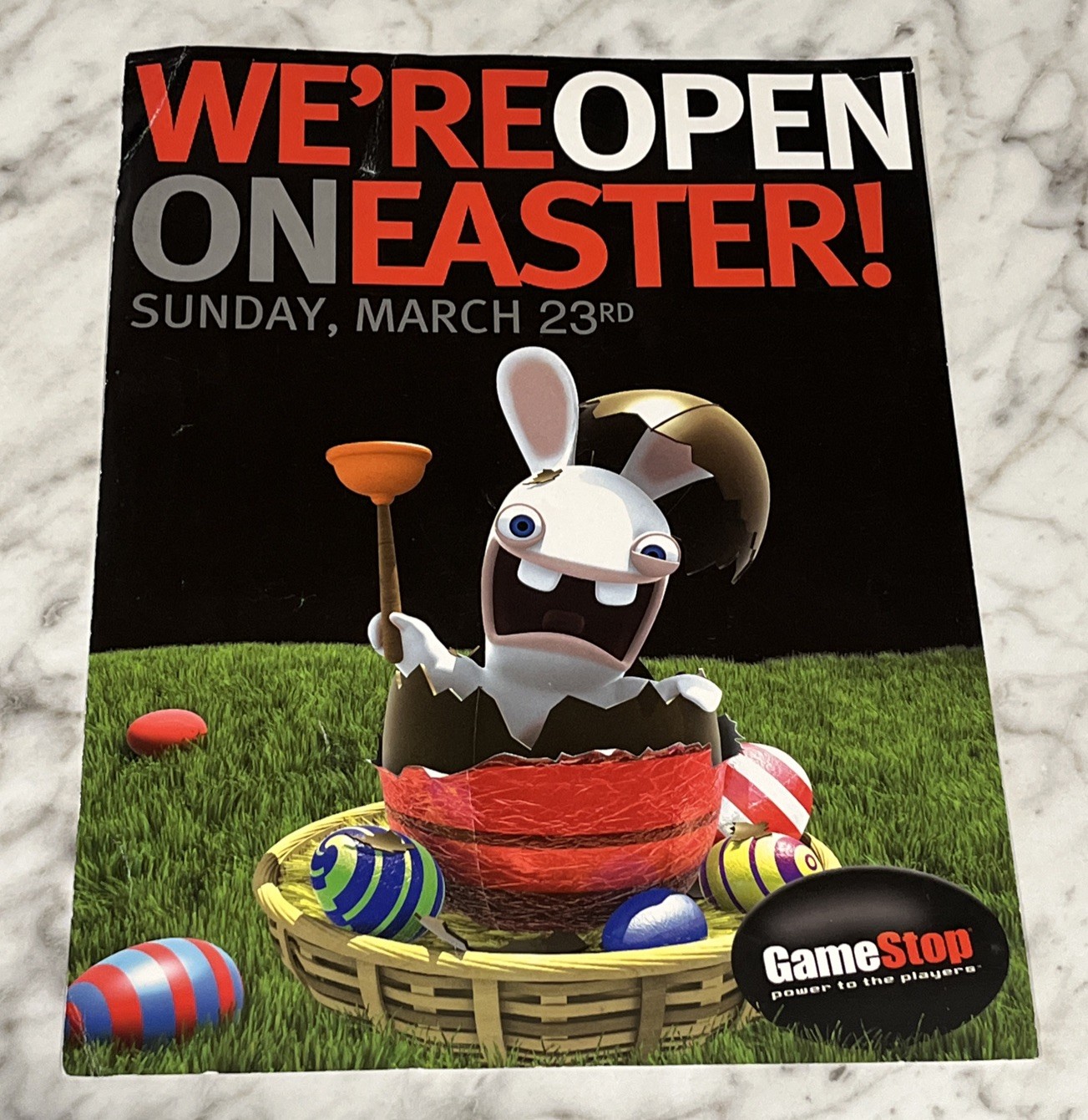 GameStop Easter Window/ Door Store Holiday Display Sign