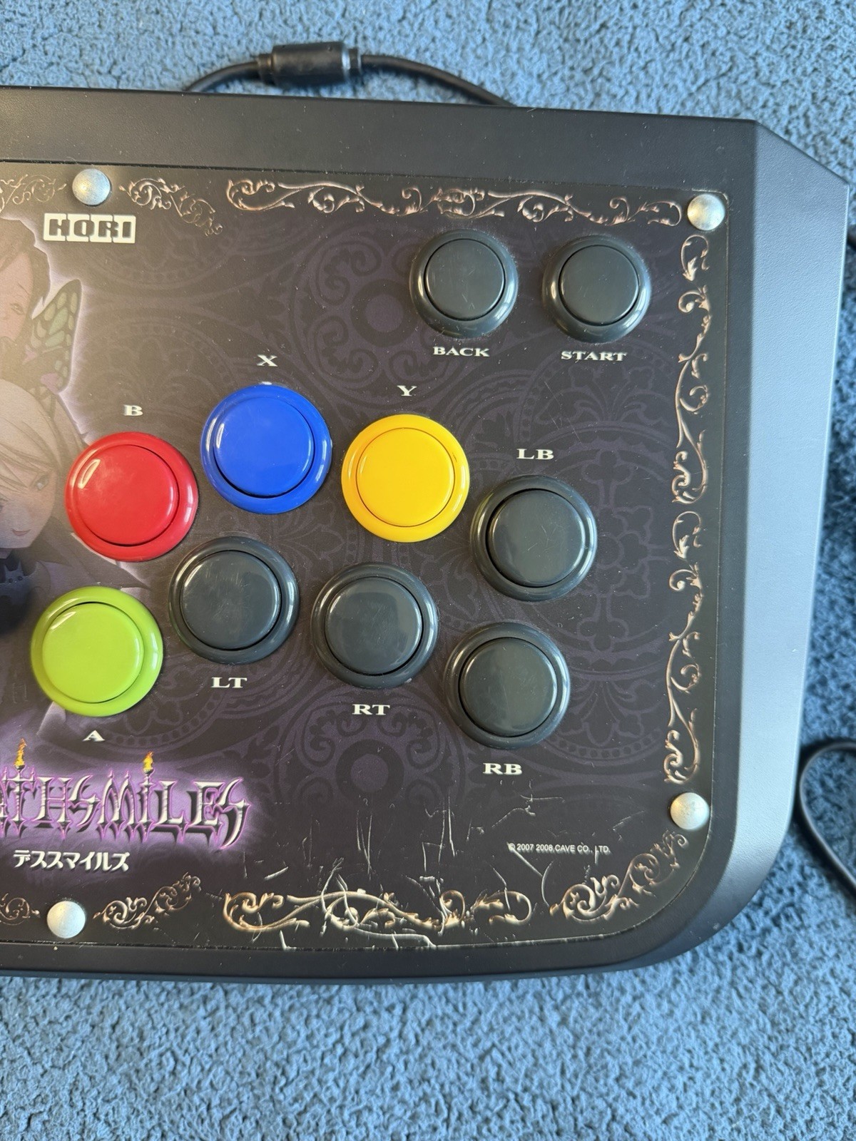 Deathsmiles CAVE SHMUP HORI Arcade Stick Xbox 360 CIB VERY RARE!!!