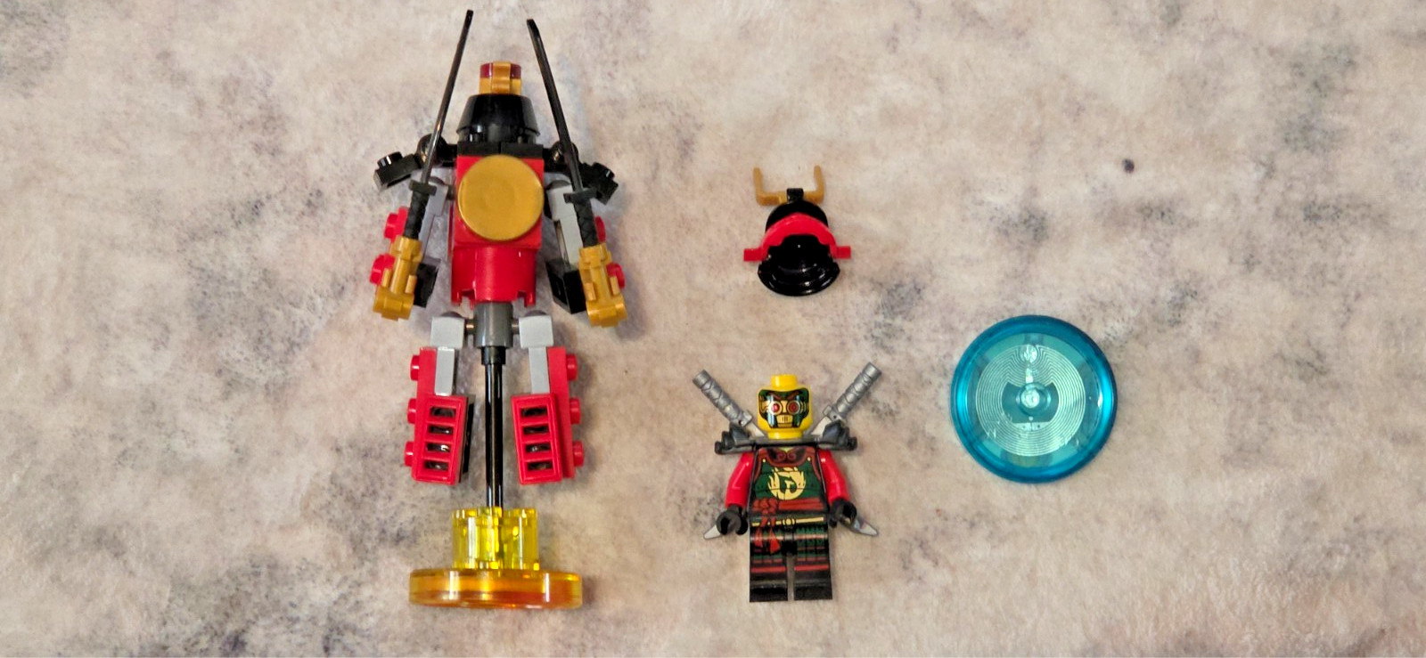 LEGO Dimensions Ninjago NYA & SAMURAI MECH 71216 Loose Set Fun Pack
