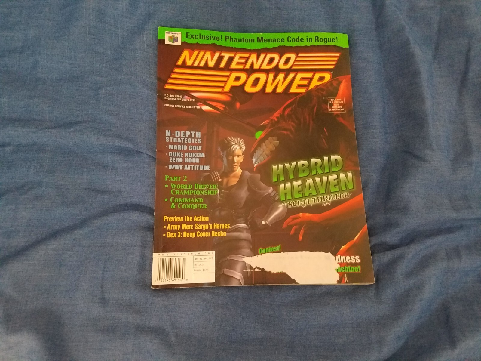 Nintendo Power Vol. 123 Hybrid Heaven Complete Video Game Magazine Vintage