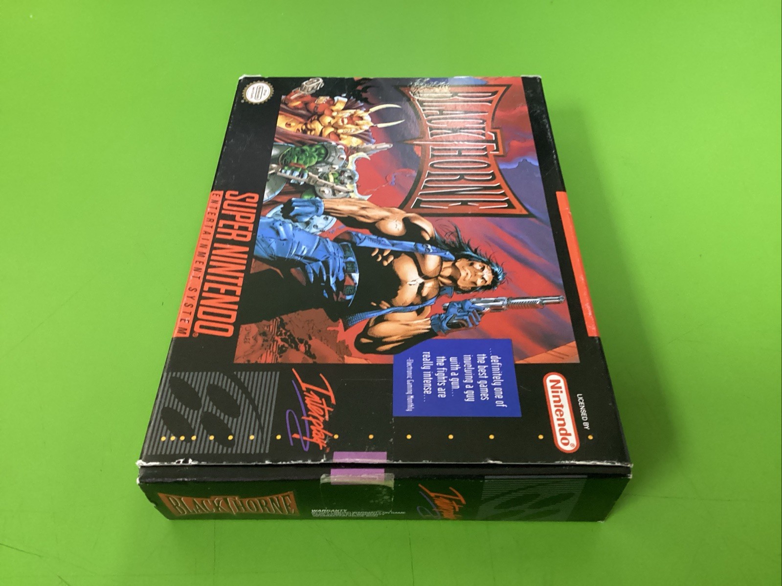 Blackthorne (SNES, 1994) CIB Manual Reg Card & Inserts Tested & Working