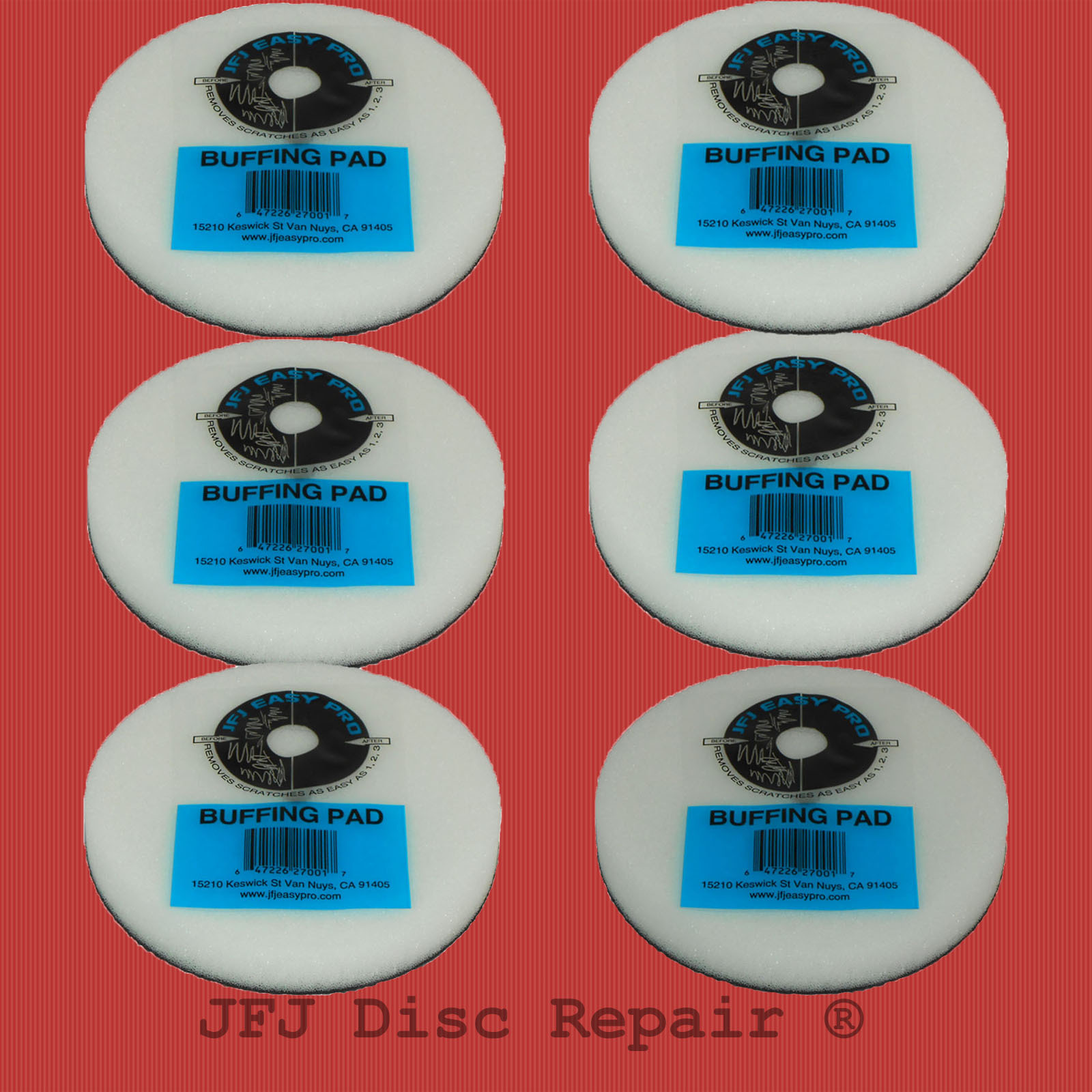6 JFJ Easy Pro Buffing Pads – Save Money & Use Original Supplies