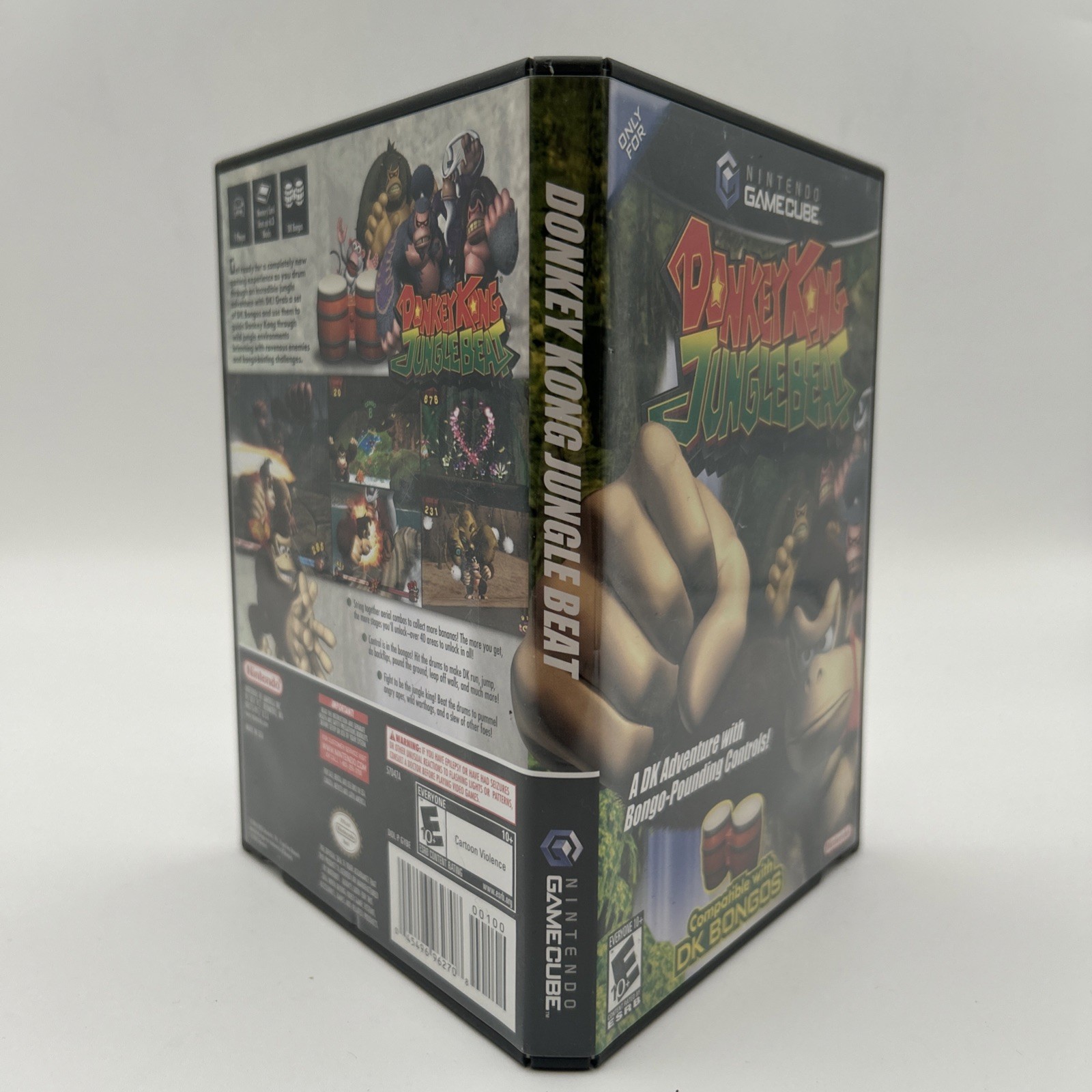 Donkey Kong Jungle Beat CIB Complete + DK Bongos Nintendo GameCube Tested