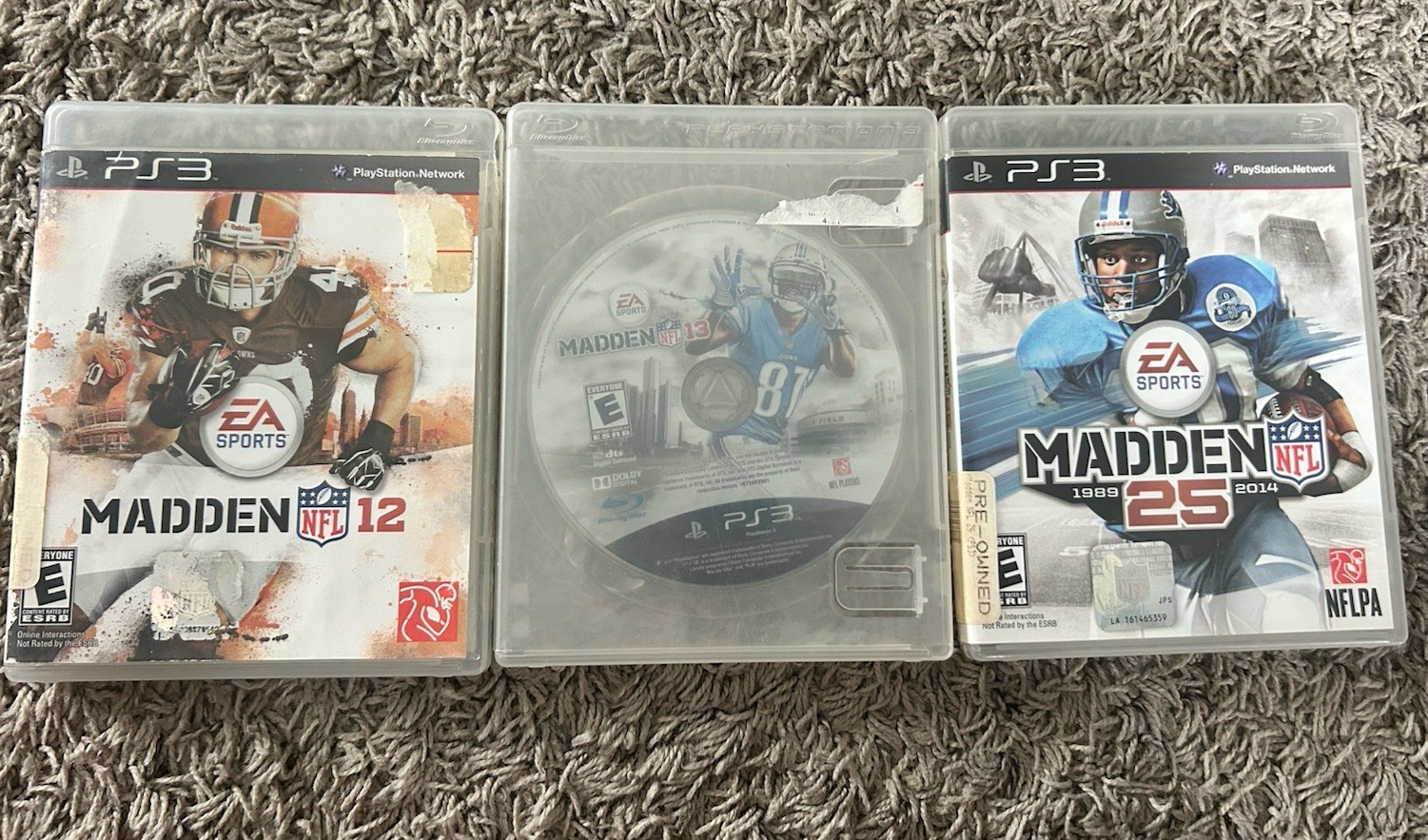 EA Sports Madden NFL Bundle Of 3 Games: Madden 12, 13 And 25