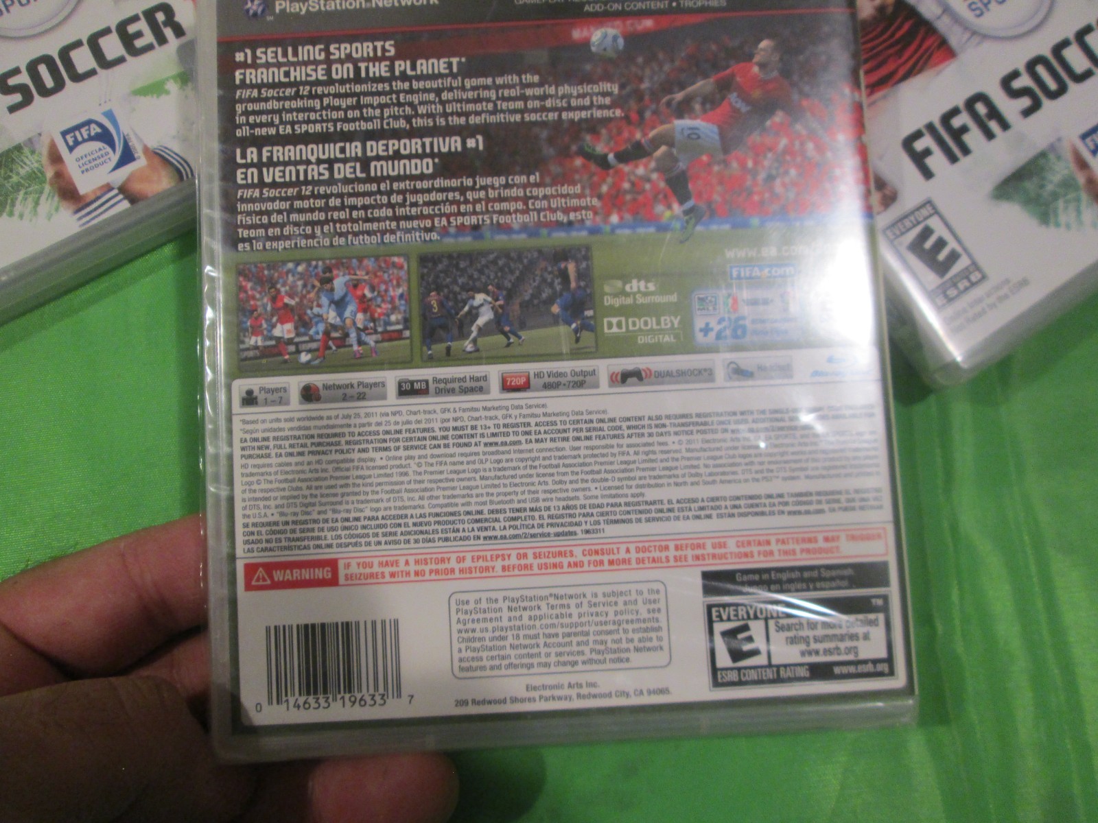 FIFA SOCCER 12 PS3 PLAYSTATION 3 EA SPORTS US EDITION NEW FACTORY SEALED