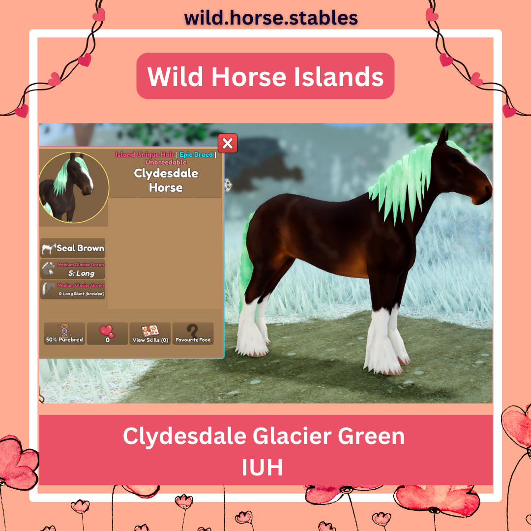 Wild Horse Islands – Clydesdale Island Unique Hairs/IUH