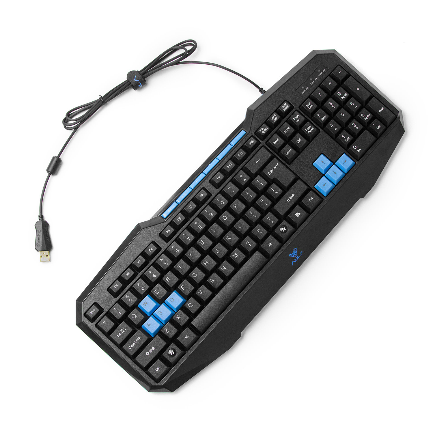 AULA Catalyst Wired Gaming Keyboard, 104 Keys Spill-Resistant, Swappable keys