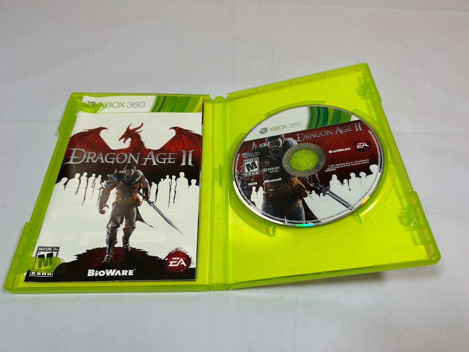 Dragon Age 2 II (Xbox 360, 2011) CIB Tested and Working