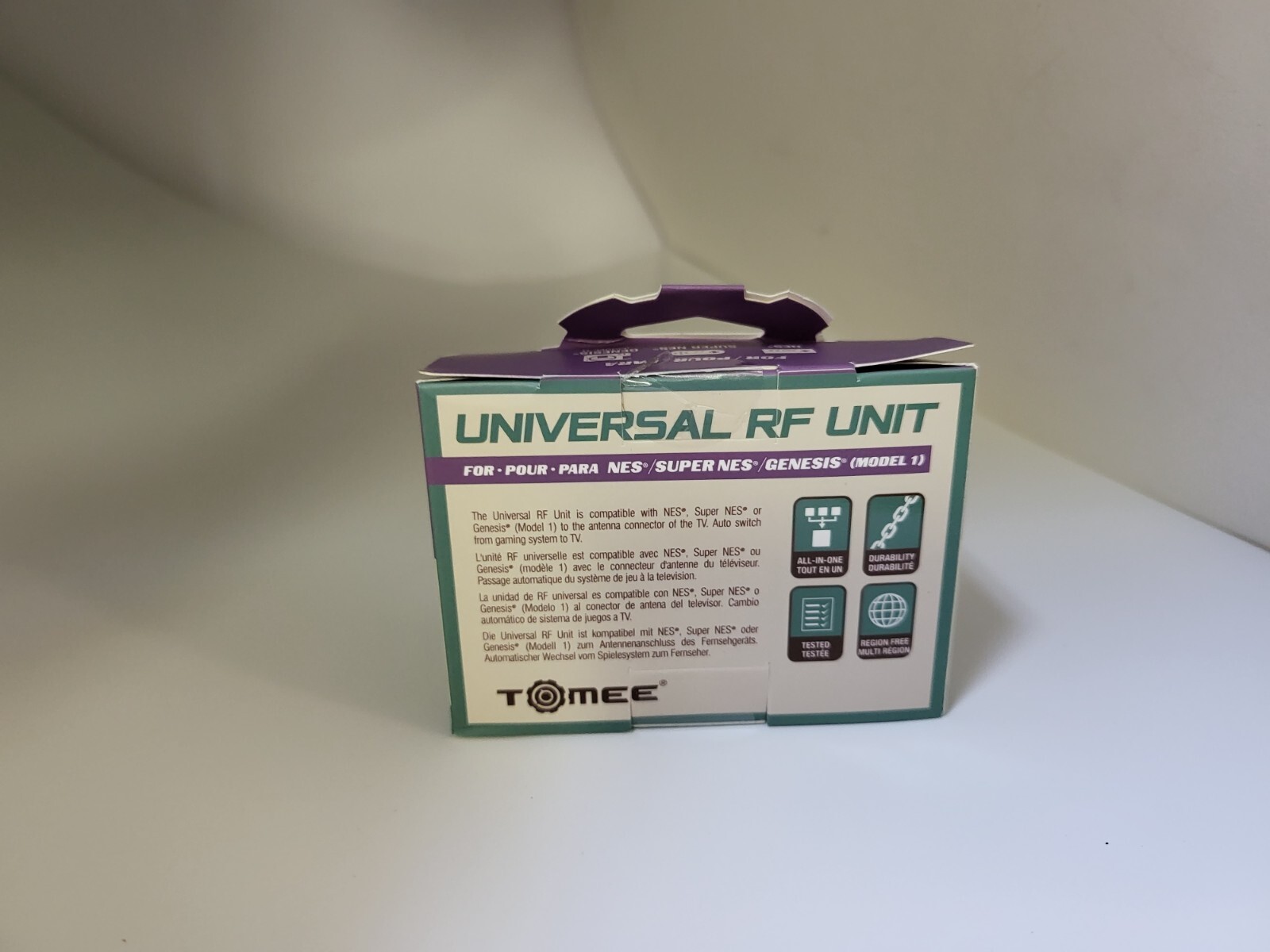NEW RF RFU TV HOOKUP CABLE CONNECTOR FOR TURBO GRAFX 16 VIDEO GAME CONSOLE #11C