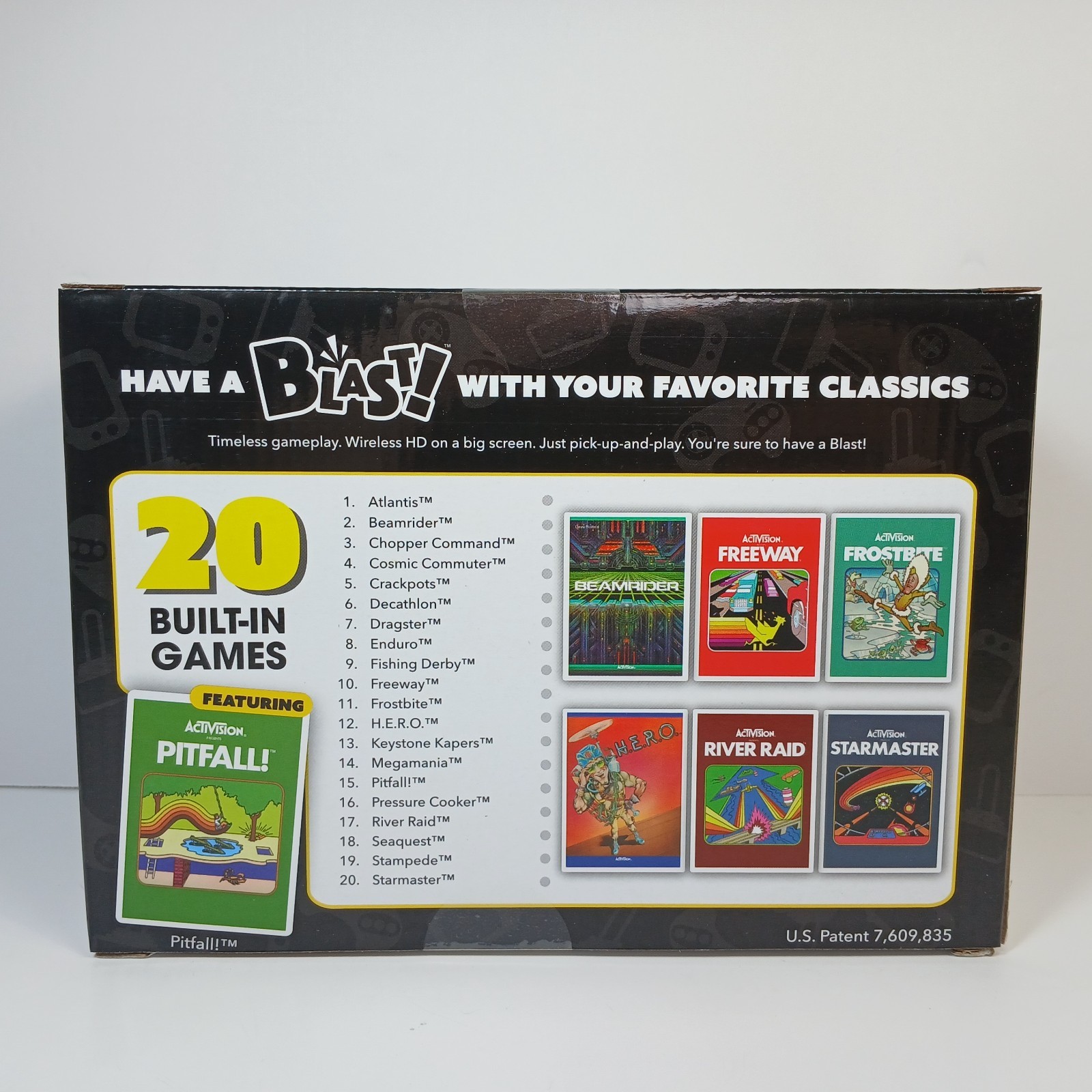 ActiVision Flashback Blast Pitfall 20 Built-In Games Retro Classic HDMI Gaming