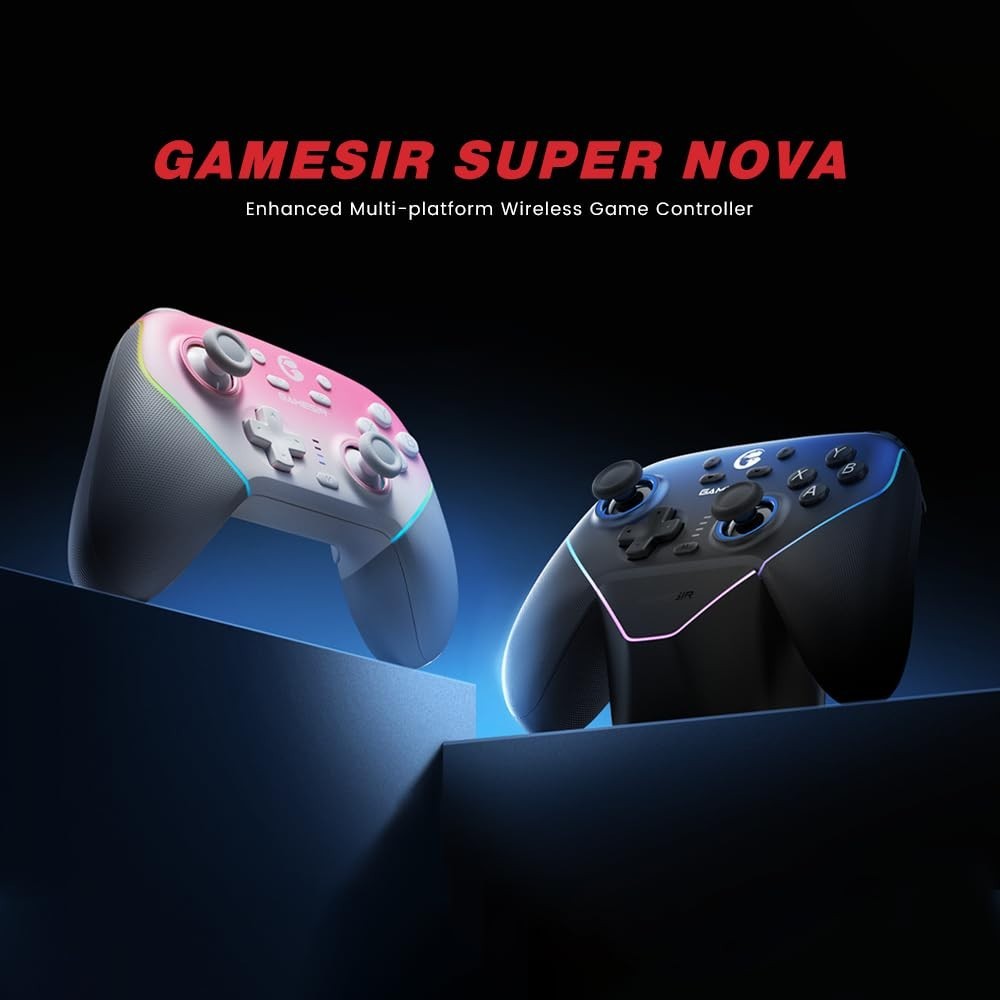 Tri-Mode Wireless Controller for PC/Switch/iOS with Hall Effect Technology
