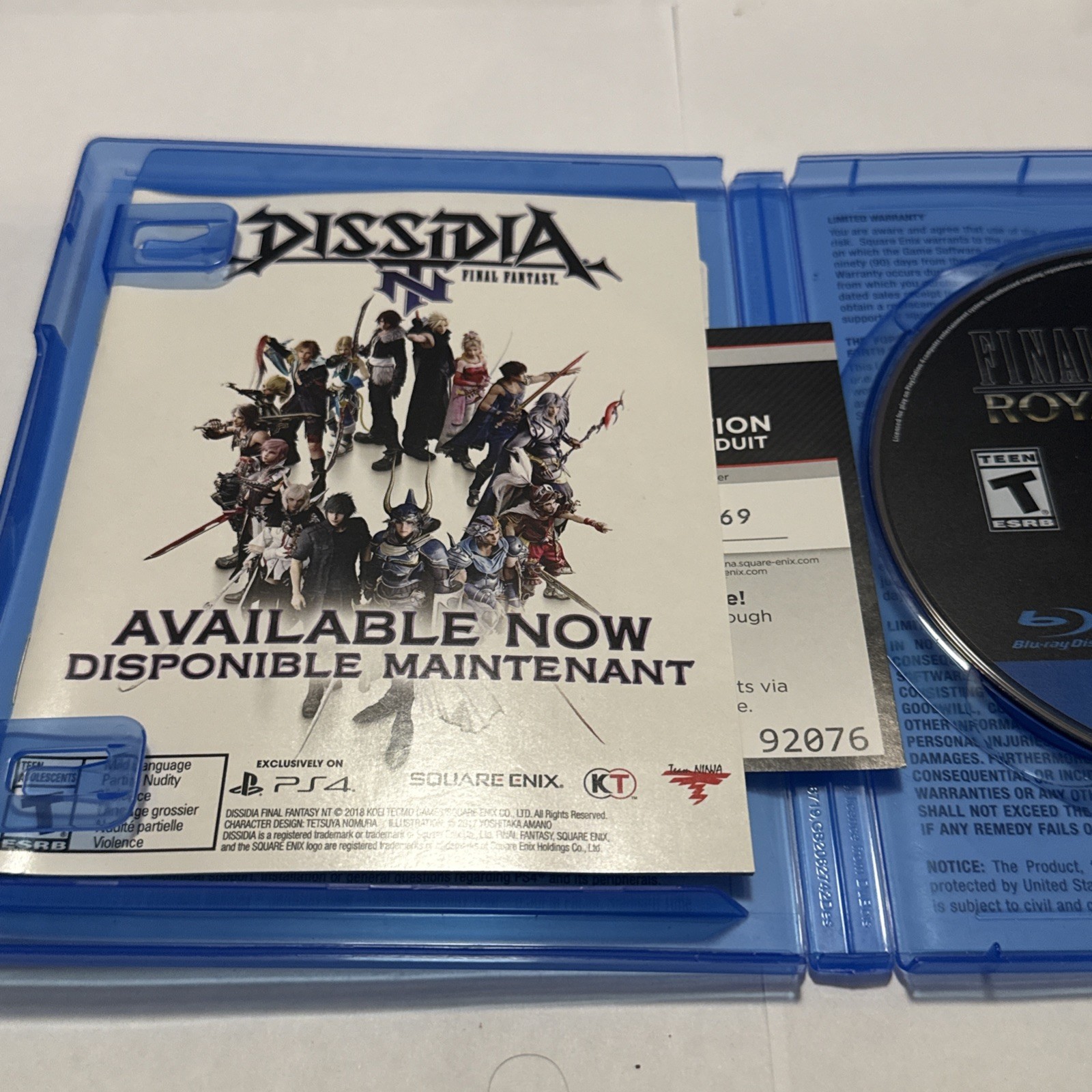 Final Fantasy XV: Royal Edition (Sony PlayStation 4, 2018) PS4 Tested & Working