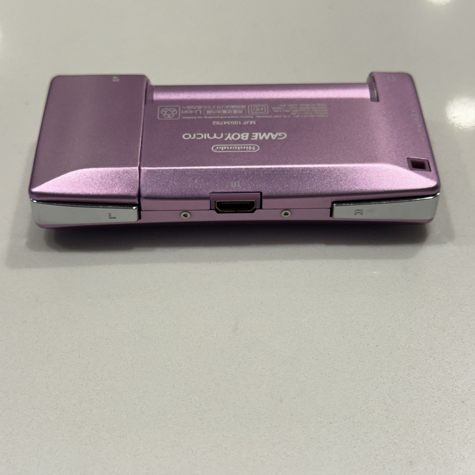 Nintendo Game Boy Micro OXY-001 Purple Console VGC Complete Box CIB OEM Charger