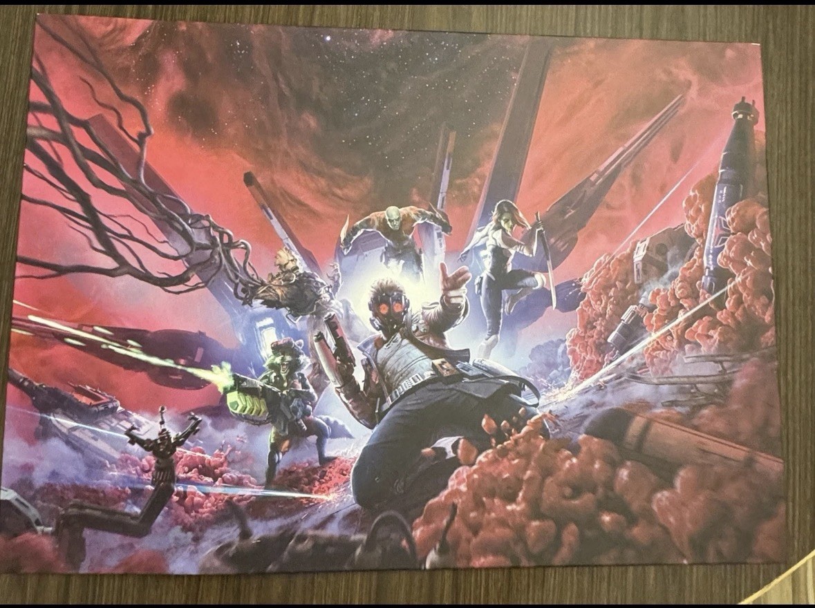 Displate Guardians of Galaxy Game Metal Poster Size L (No magnet or mat)