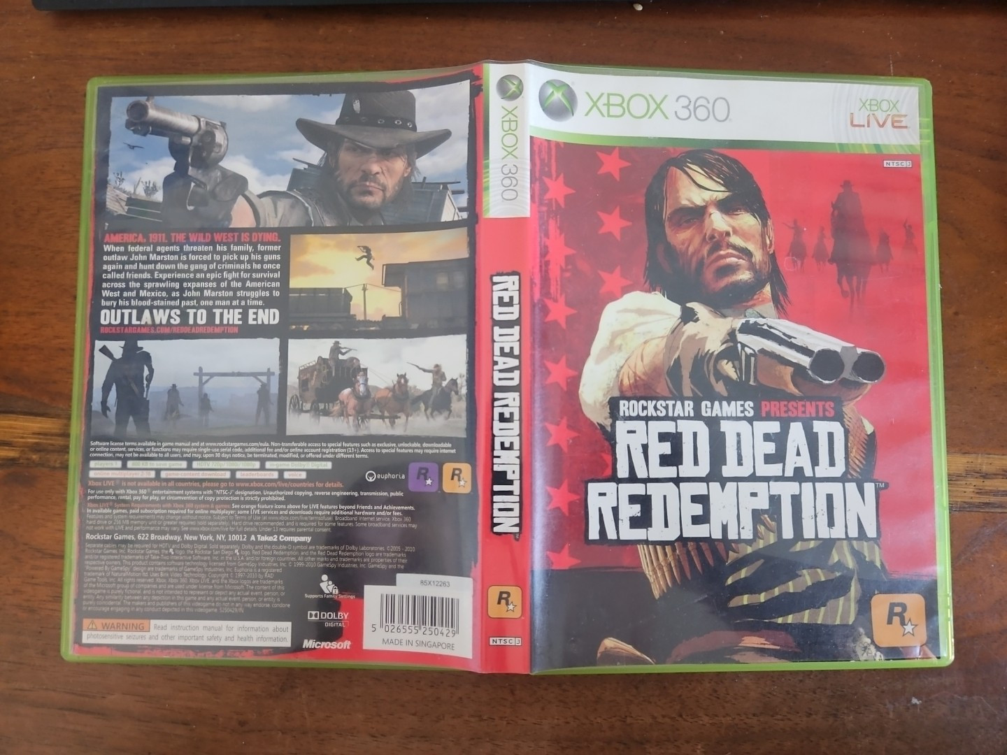 Red Dead Redemption Xbox 360 HONG KONG TAIWAN ASIA ASIAN IMPORT REGION FREE