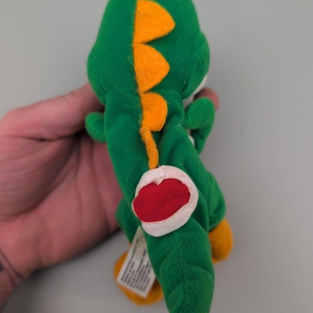 1997 Yoshi Green Plush Doll BD&A Super Mario Stuffed Toy Nintendo Collectible