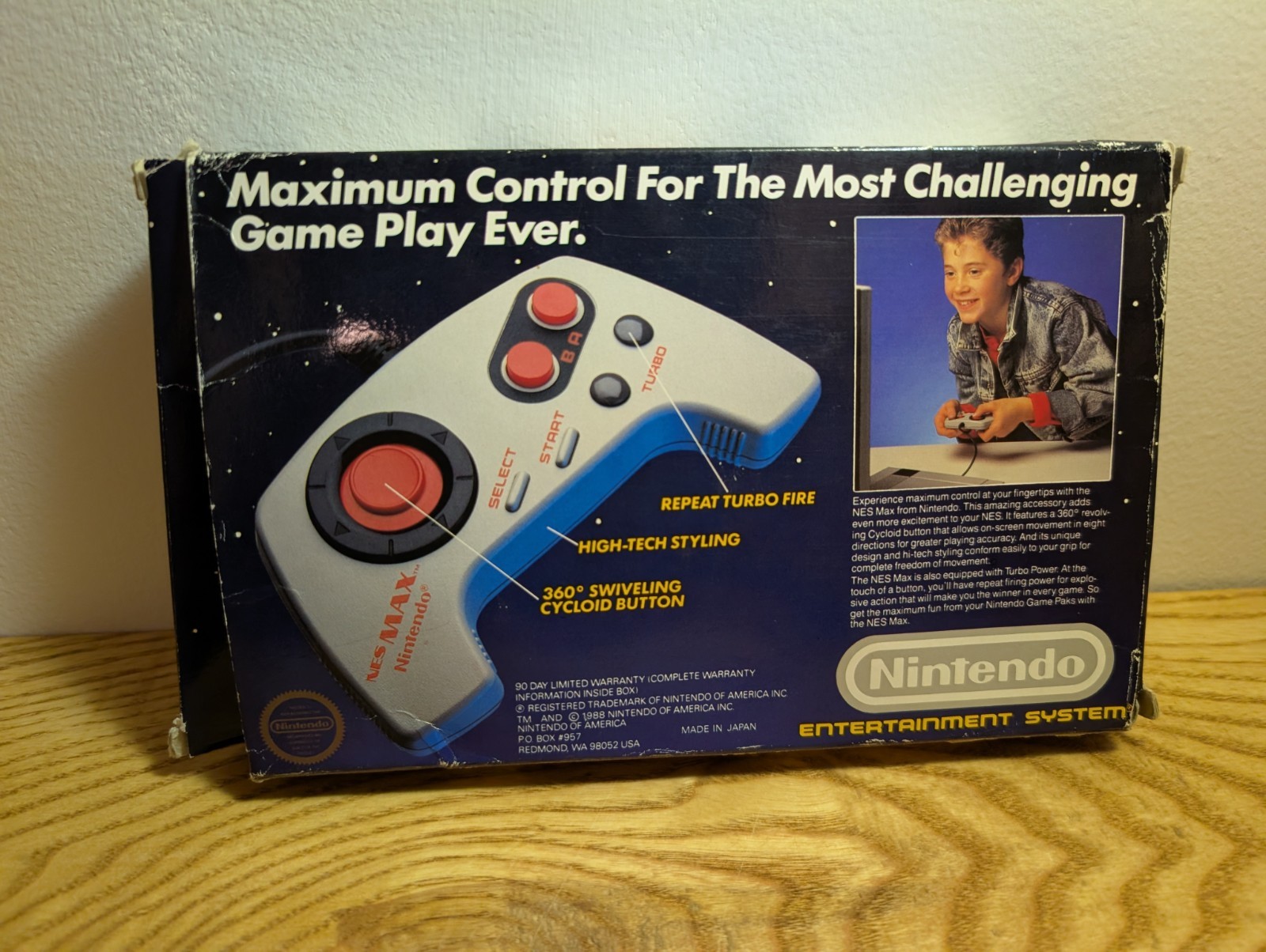 Nintendo NES Max Controller Turbo Button Wired for NES w/ Original Box