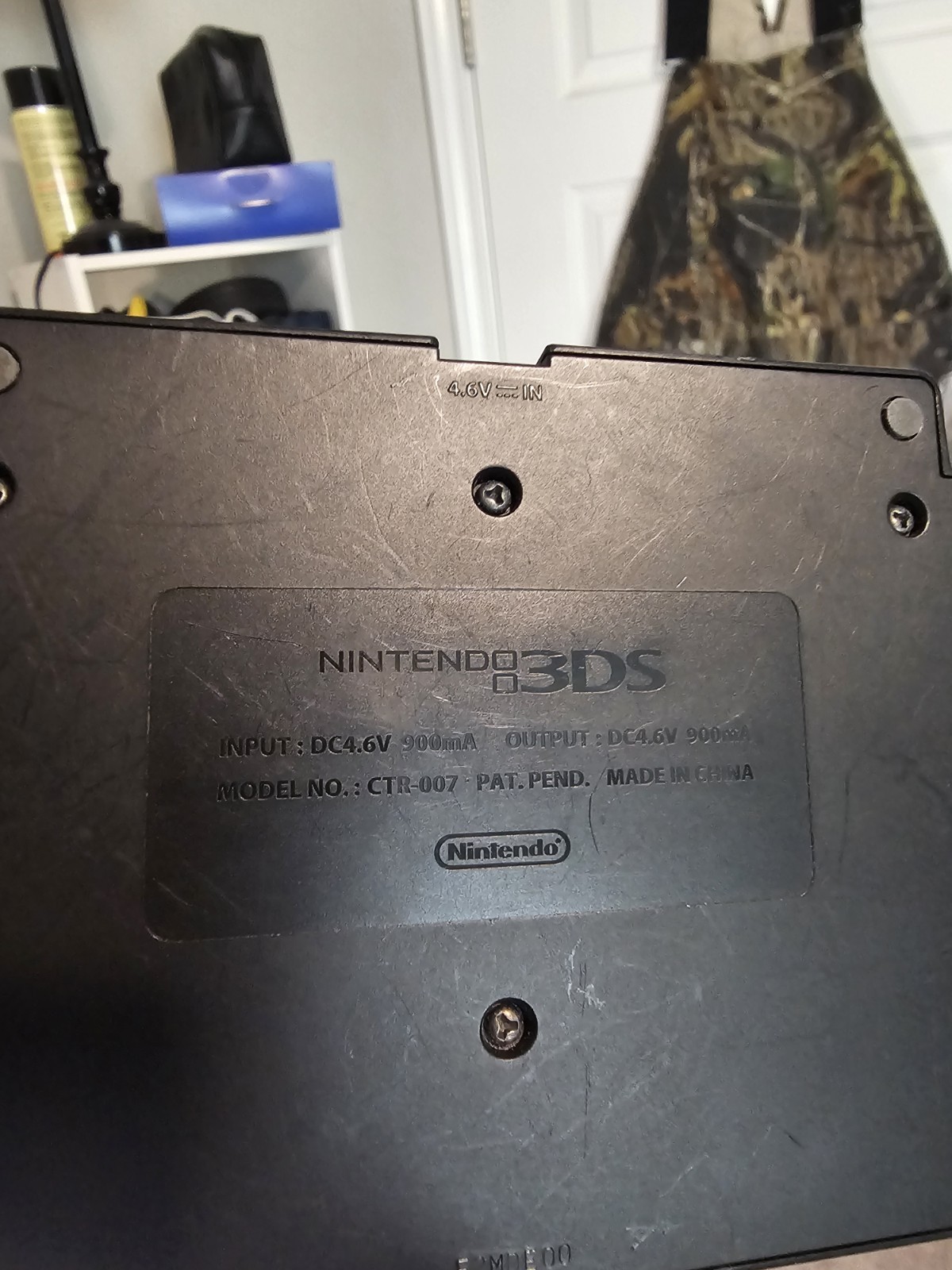 Original Nintendo 3DS Battery Charging Dock Cradle Base Black CTR-007
