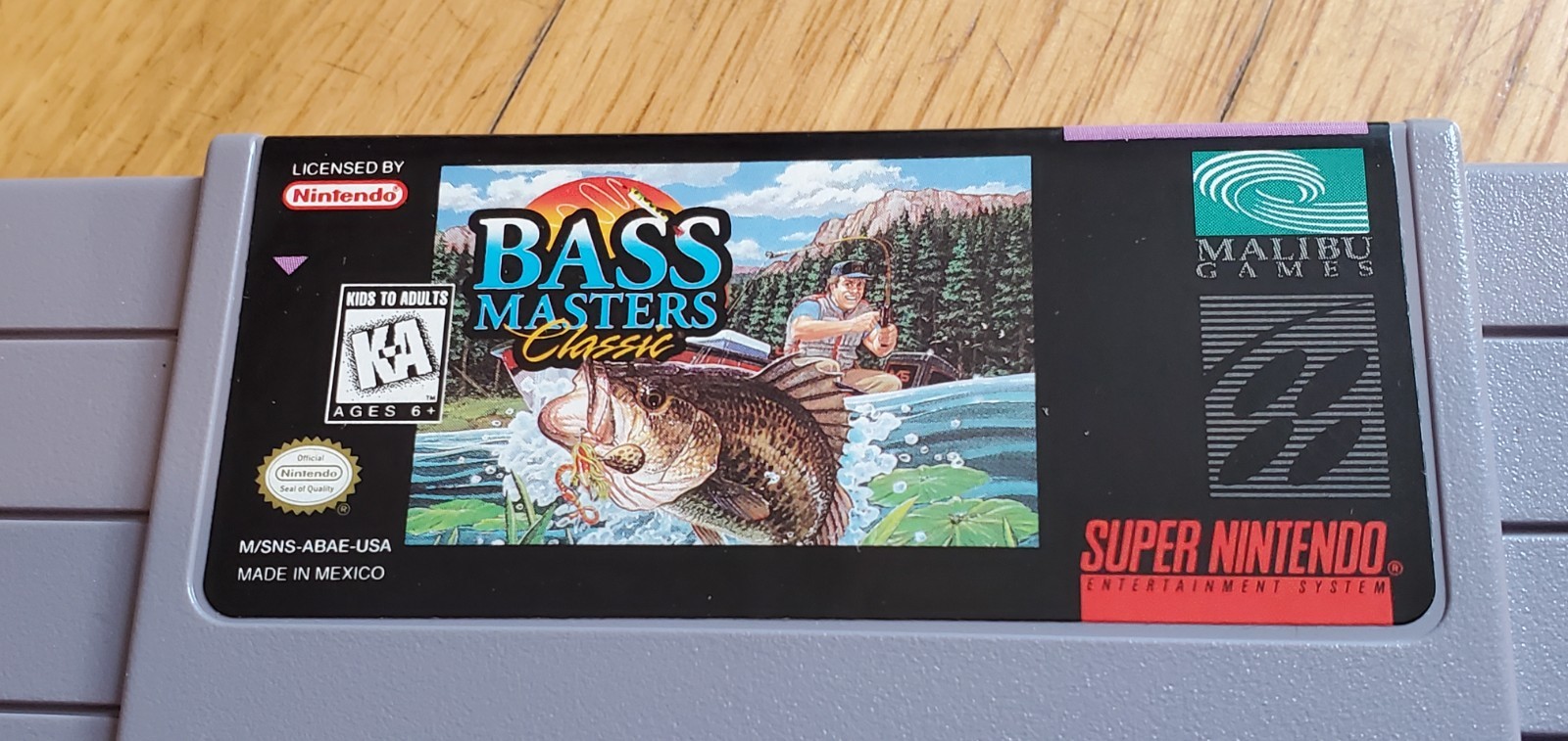 Bass Masters Classic Super Nintendo SNES Complete in Box CIB Manual & Inserts !!