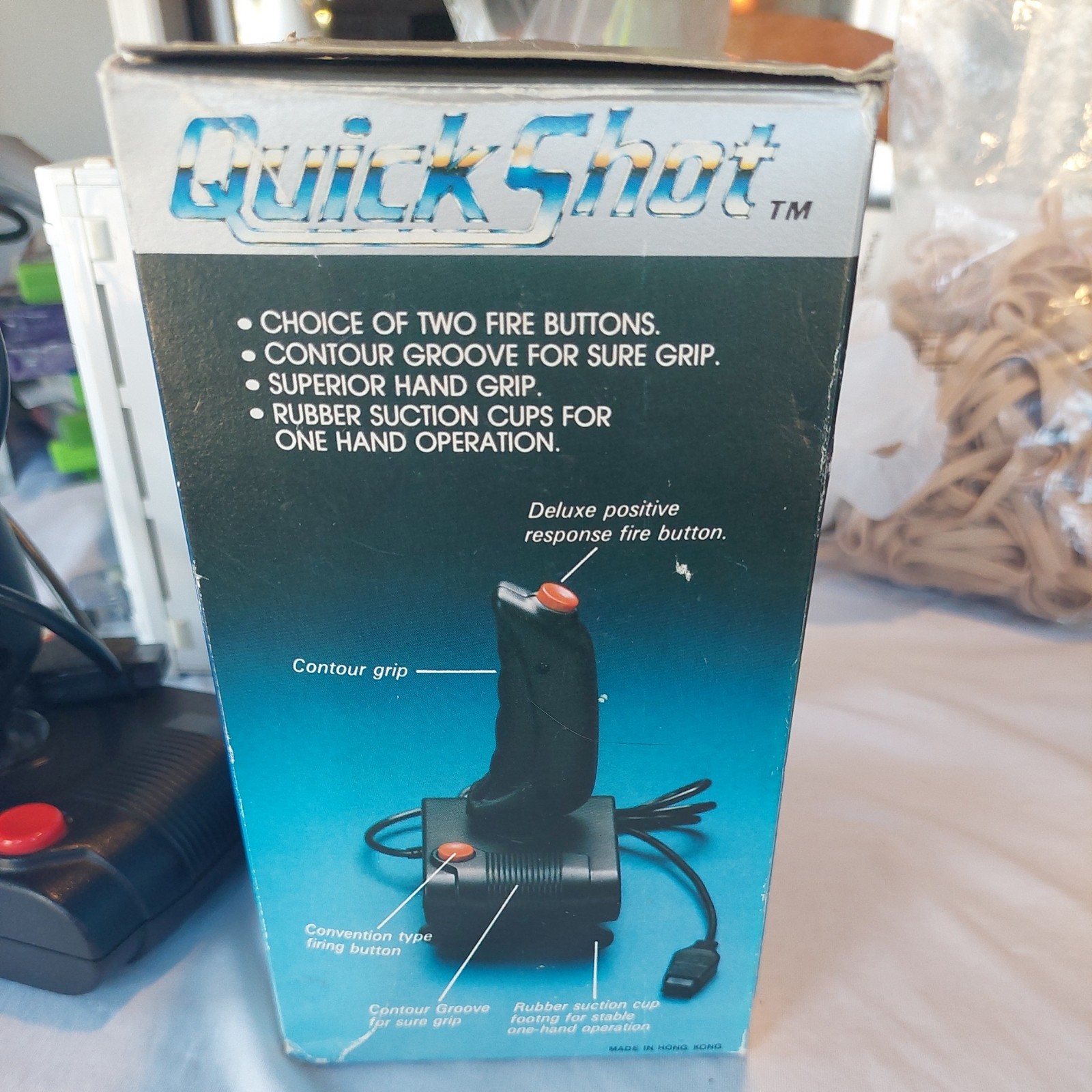 QUICKSHOT I JOYSTICK In Box 318-101 SPECTRAVISION COMMODORE & ATARI SYSTEMS