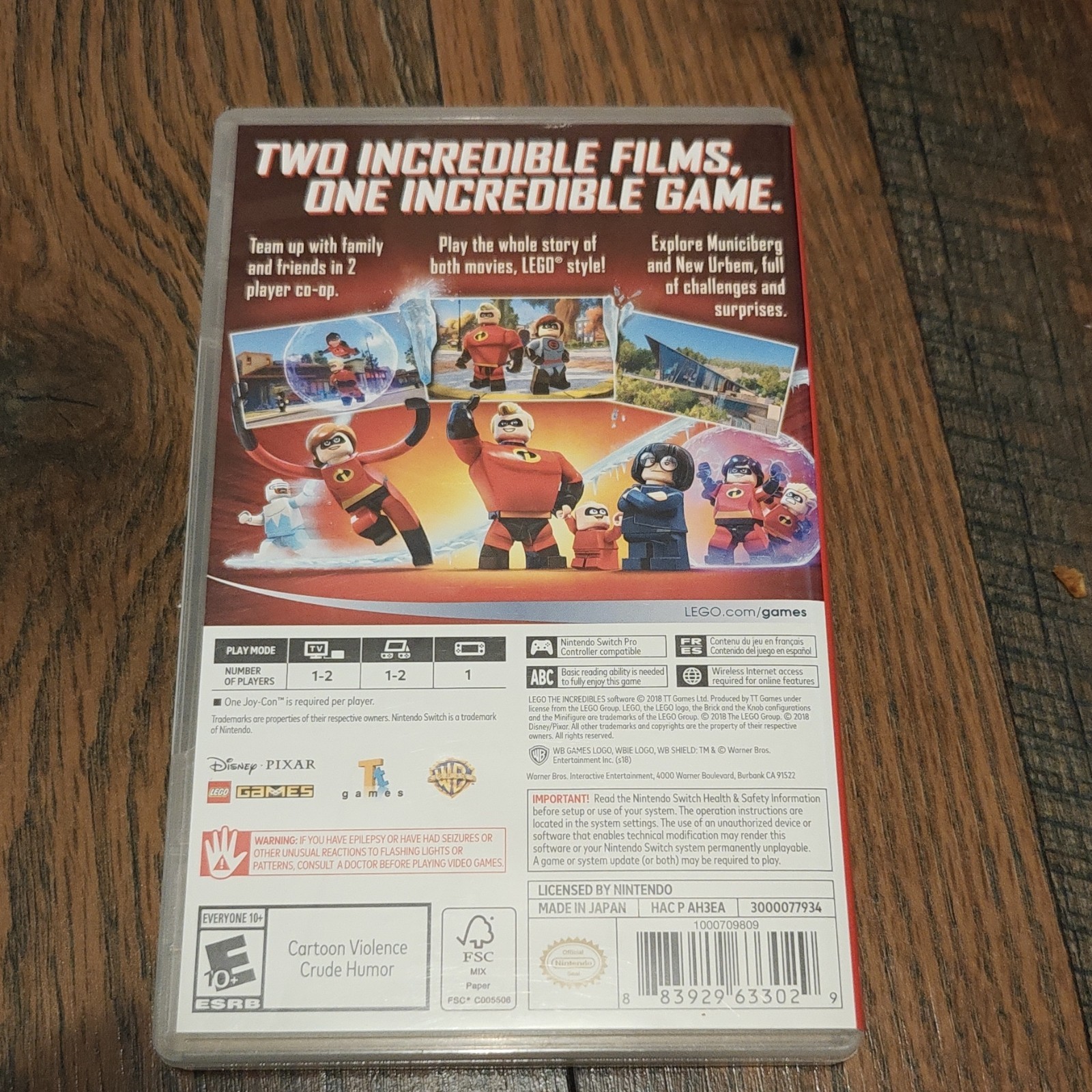 LEGO The Incredibles/DC Super Villains W/ Exclusive Steelbook (Read Description)