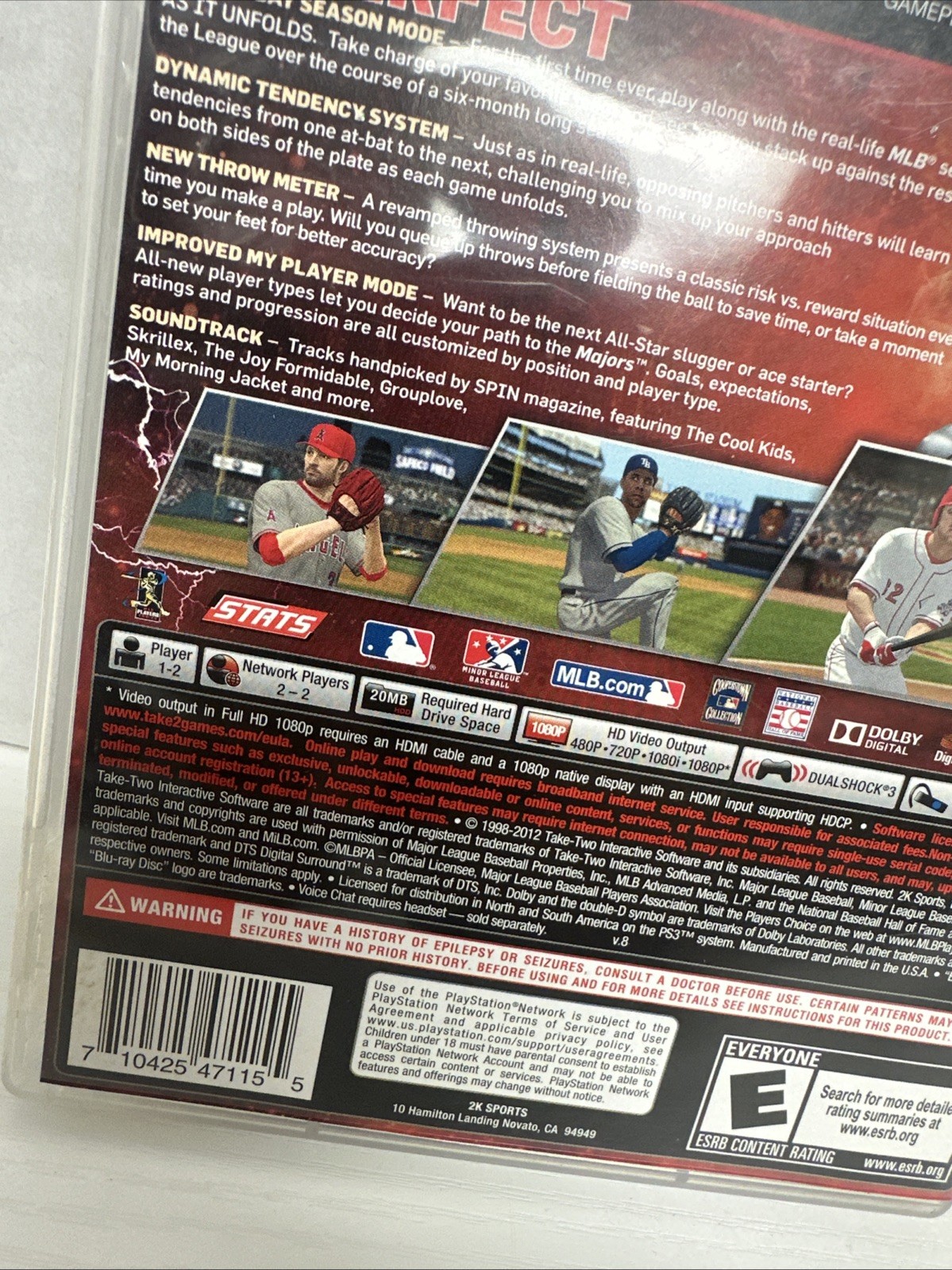 MLB 2K12 COMPLETE Sony PS3 Video Games 2K Sports