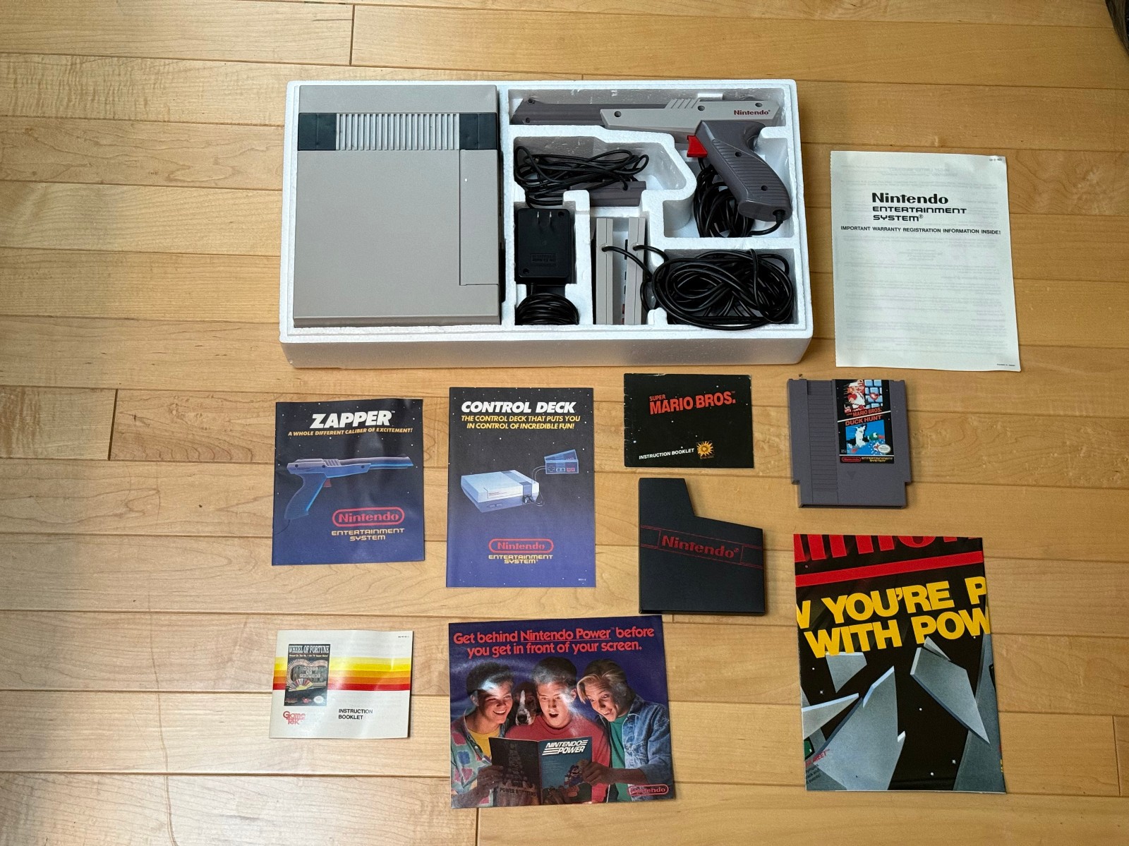 Nintendo NES Action Set CIB, Great Condition, w/ Paperwork AND MISTAKE see desc
