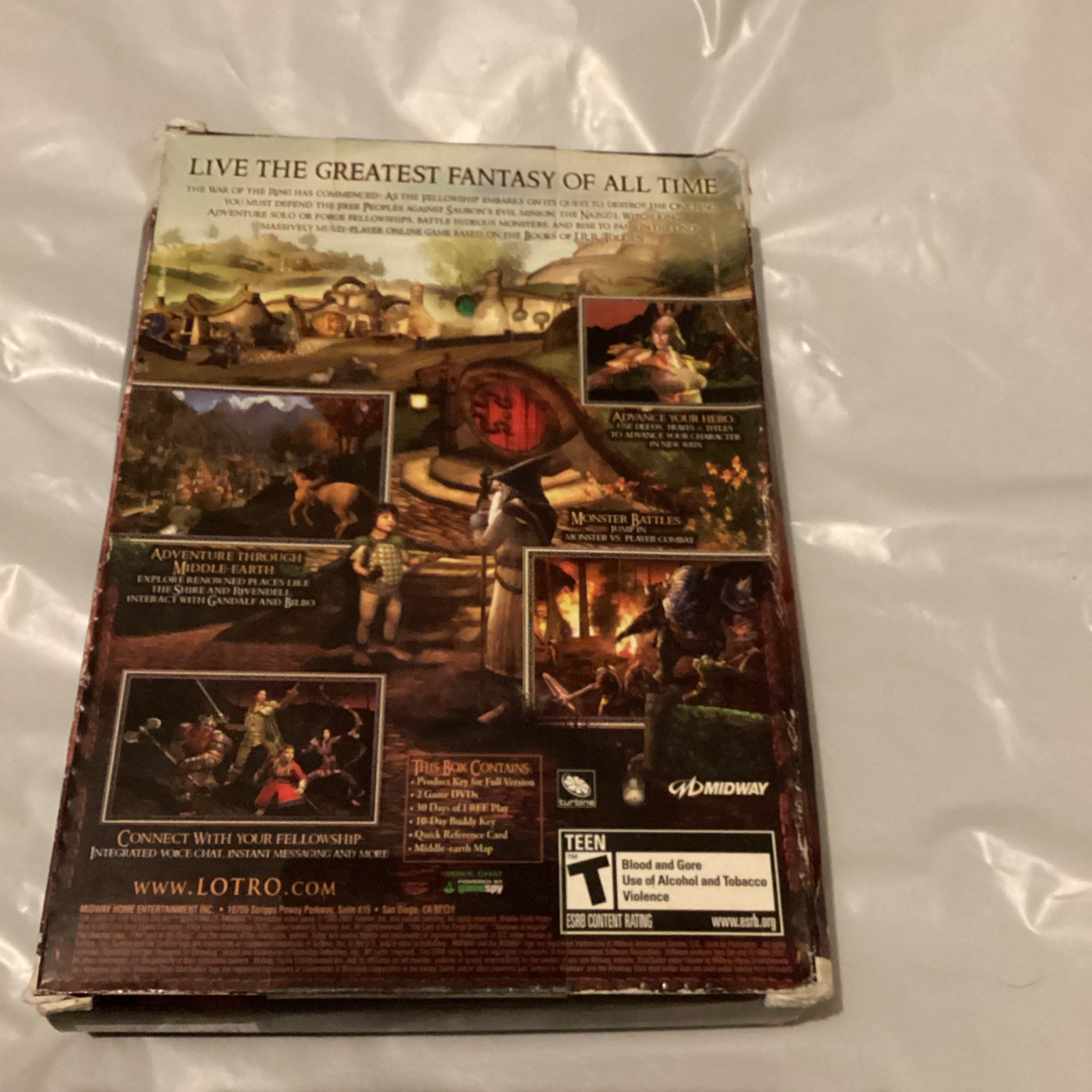 The Lord of the Rings Online: Shadows of Angmar (PC DVD-ROM) ***New***